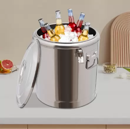 Edelstahl Nahrungsmittelwärmer, 40L Edelstahl Lebensmittel Warmer kalter Behälter Wärmer mit Deckel (40L)