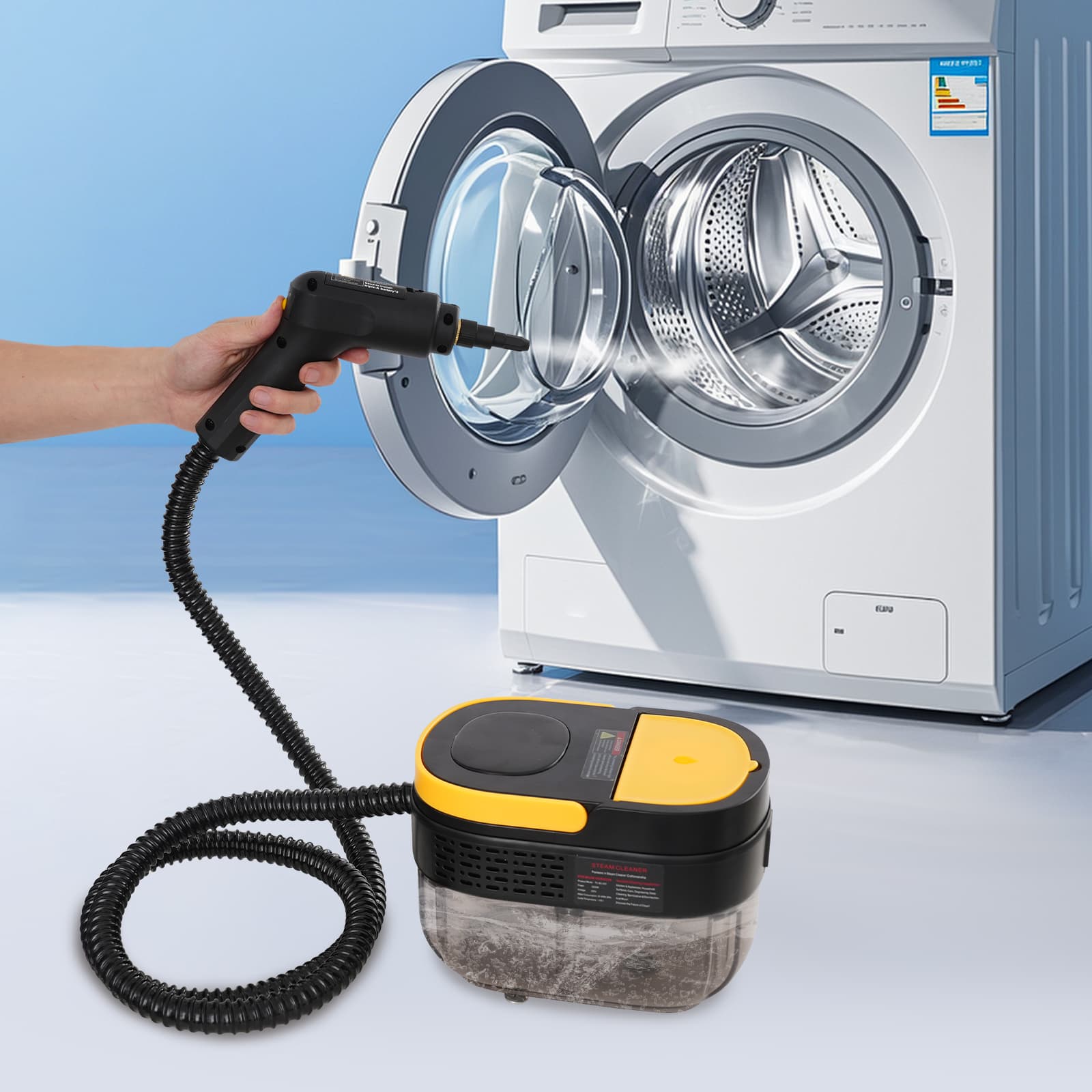 Handheld Steam Cleaner, Handle Control Multipurpose Portable Steamer ...