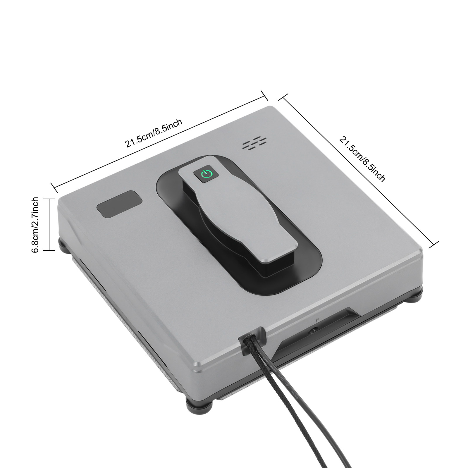 Automatic Window Vacuum Cleaner, Window Cleaner Robot, Window Cleaning Machine - Silver-gray