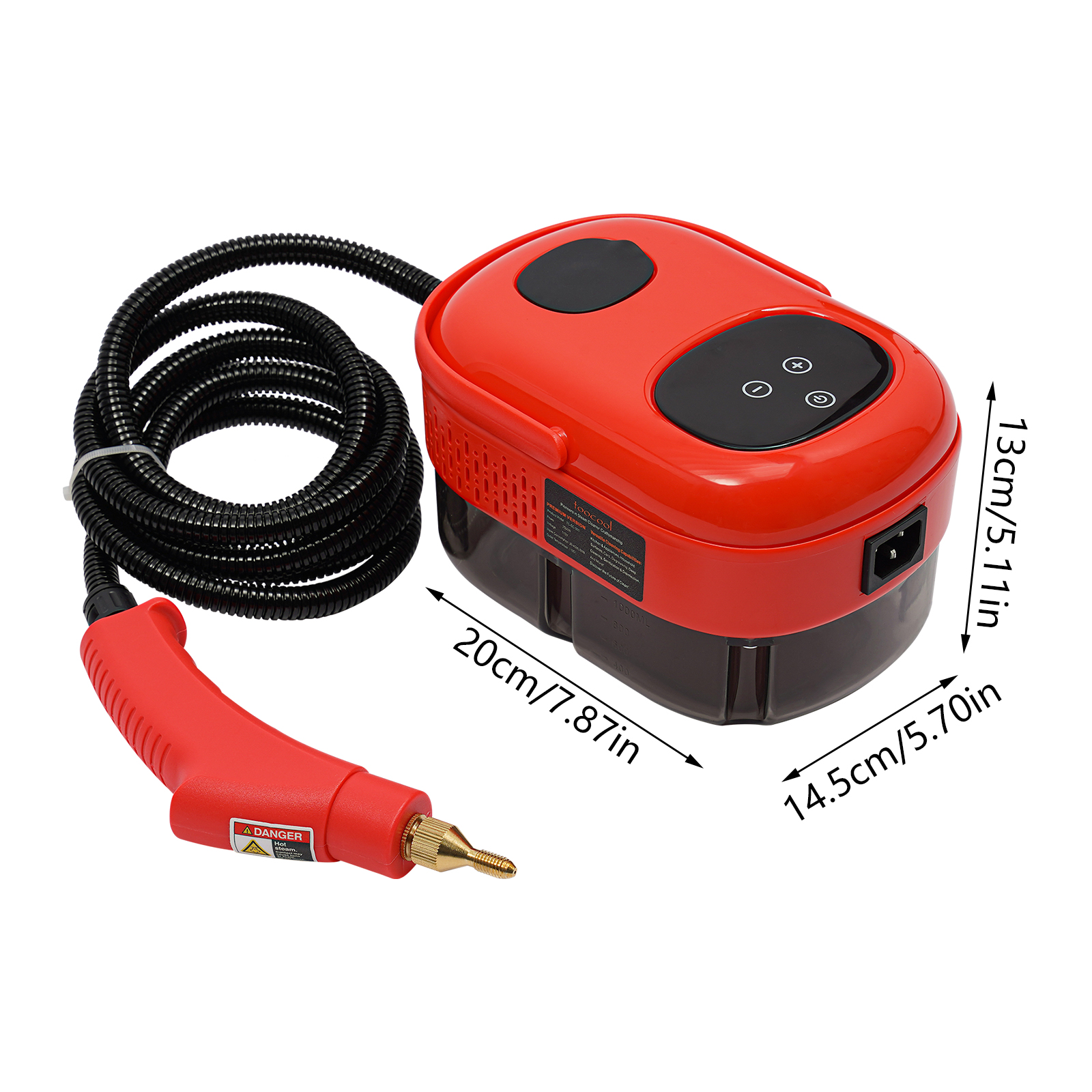 CNCEST Dampfreinigungsmaschine Hochdruck-Dampfreinigungsmaschine 2500W Rot CNCEST Dampfreinigungsmaschine Hochdruck-Dampfreinigungsmaschine 2500W Rot