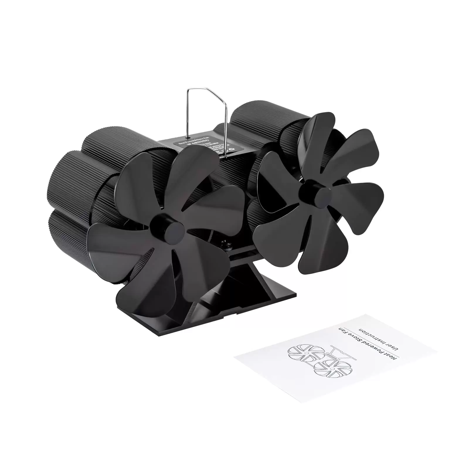 Kaminventilator, 12 Blättern, Kaminöfen , Stromloser Ventilator, Wärmebetriebener Fan, Gebläse Lüfter mit Thermometer Kaminventilator, 12 Blättern, Kaminöfen , Stromloser Ventilator, Wärmebetriebener Fan, Gebläse Lüfter mit Thermometer