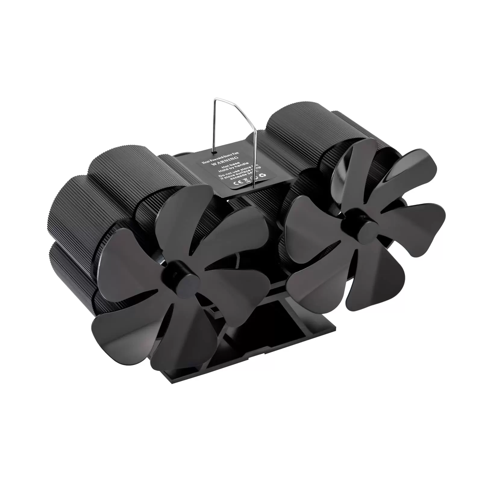 Kaminventilator, 12 Blättern, Kaminöfen , Stromloser Ventilator, Wärmebetriebener Fan, Gebläse Lüfter mit Thermometer Kaminventilator, 12 Blättern, Kaminöfen , Stromloser Ventilator, Wärmebetriebener Fan, Gebläse Lüfter mit Thermometer
