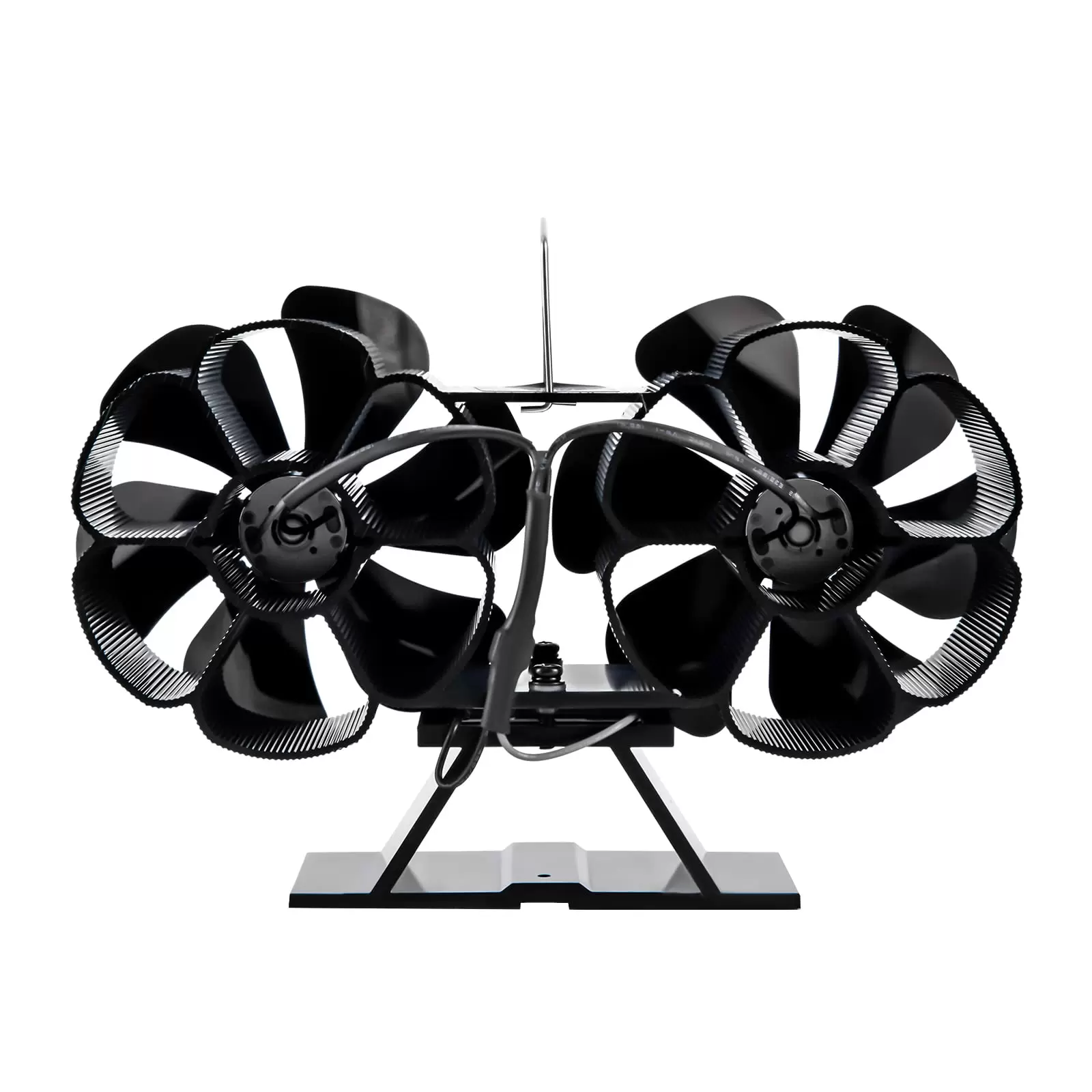 Kaminventilator, 12 Blättern, Kaminöfen , Stromloser Ventilator, Wärmebetriebener Fan, Gebläse Lüfter mit Thermometer Kaminventilator, 12 Blättern, Kaminöfen , Stromloser Ventilator, Wärmebetriebener Fan, Gebläse Lüfter mit Thermometer