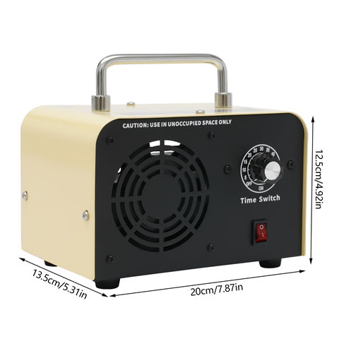 Industrieller Ozongenerator mit 60 min Timer, 10.000 mg/h, tragbarer Ozon Gerät Luftreiniger