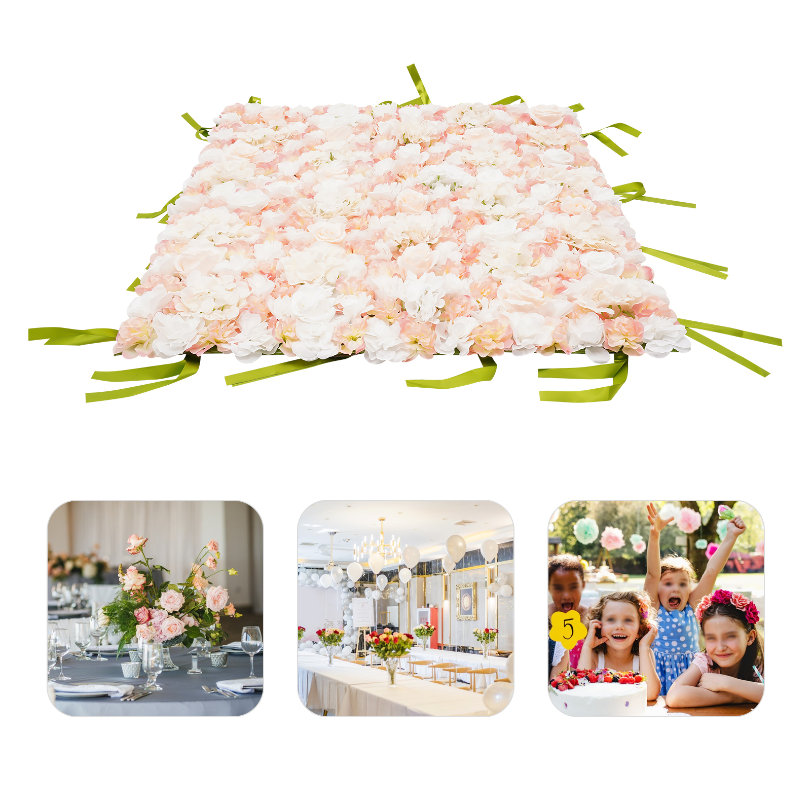 Künstliche Blumen-Wandpaneele, Seidenrosen-Blumen-Wandpaneele Künstliche Blumen-Wandpaneele, Seidenrosen-Blumen-Wandpaneele