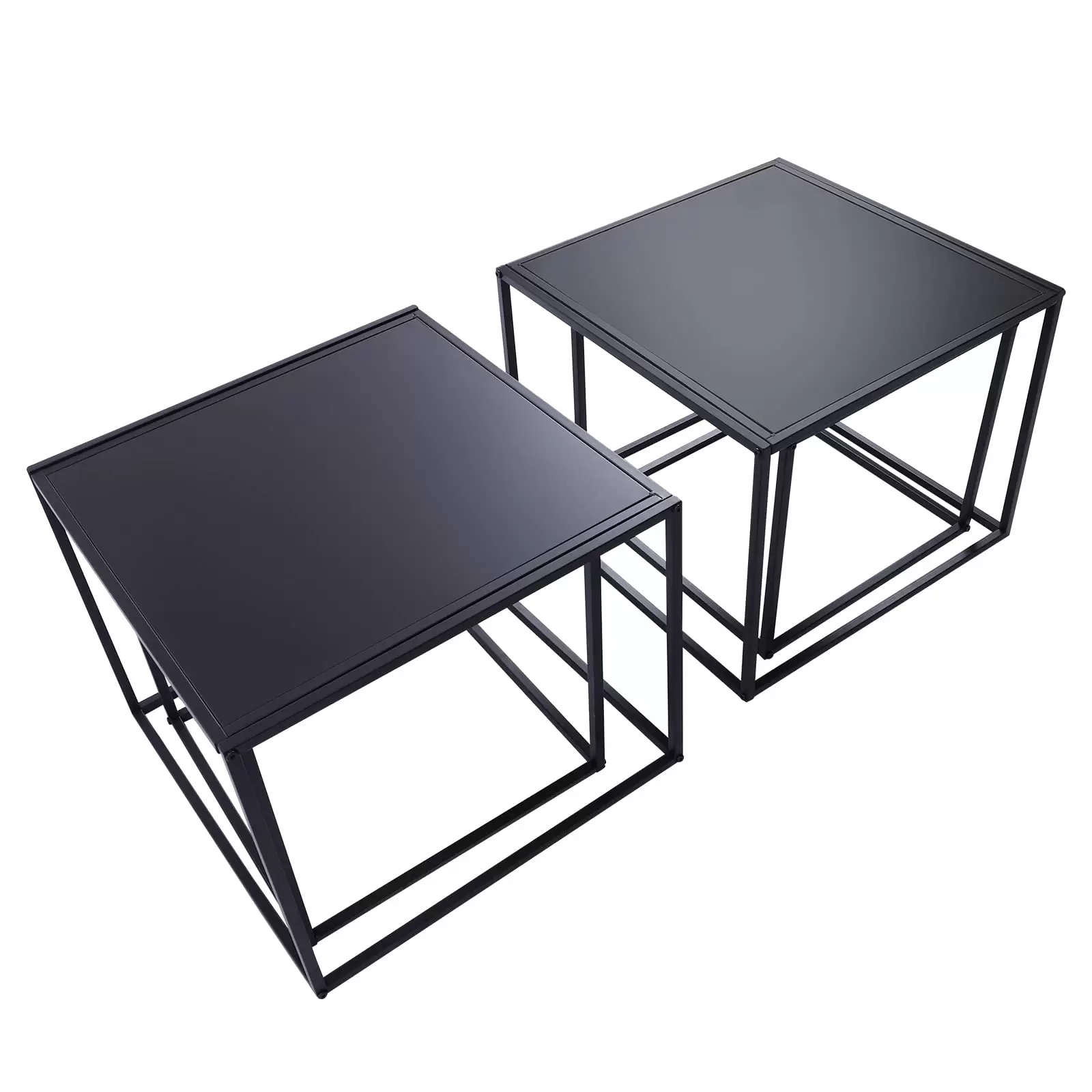 Beistelltisch, 4× Kaffeetisch Metall Nachttisch Dekorativer Sofatisch Couchtisch für Wohnzimmer Terrasse Garten Beistelltisch, 4× Kaffeetisch Metall Nachttisch Dekorativer Sofatisch Couchtisch für Wohnzimmer Terrasse Garten