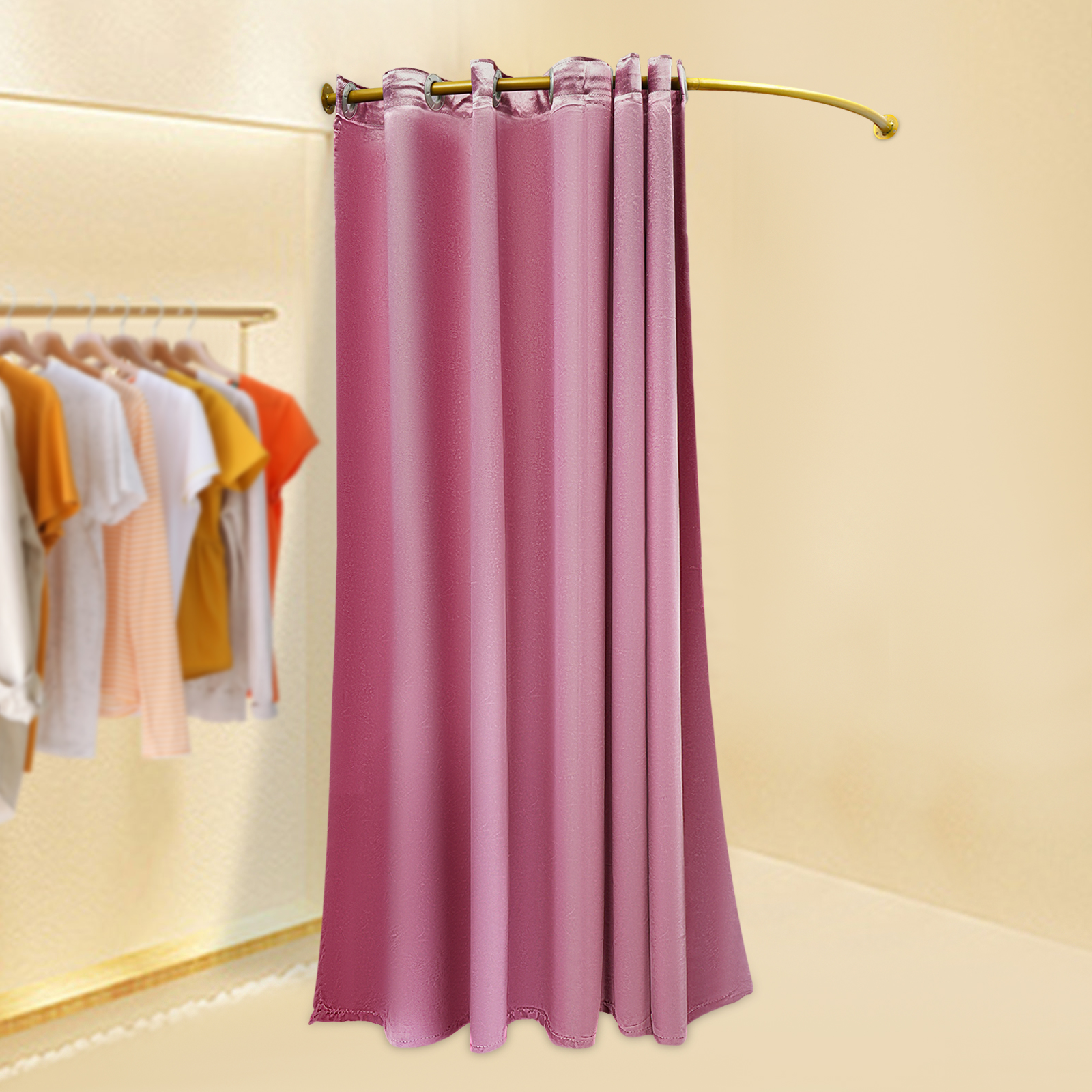 Umkleidekabine für Bekleidungsgeschäfte, Sichtschutz, Umkleidekabine, verwendet in Einkaufszentren, Ausstellungsshows, Unterwäschegeschäfte, Pink