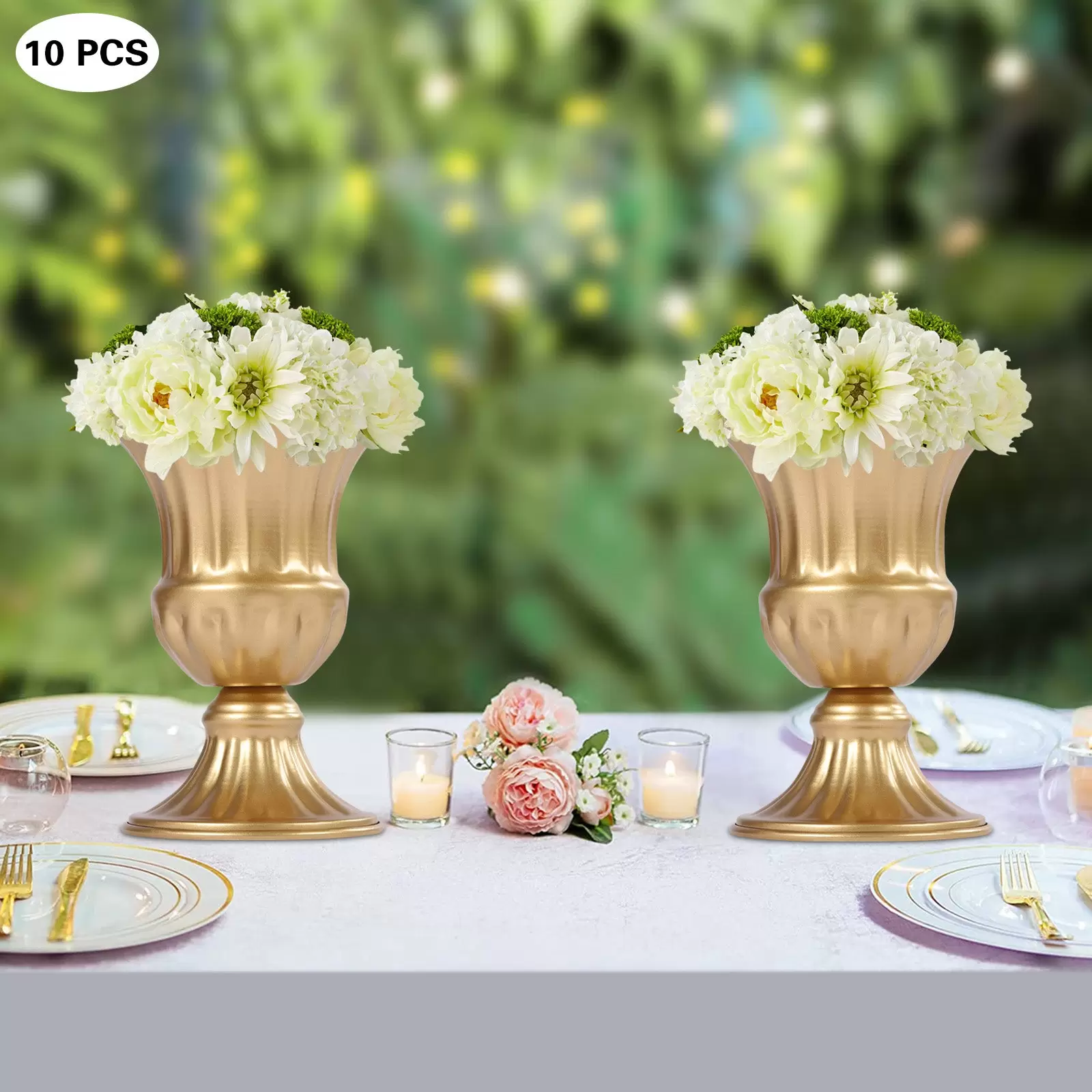 Golden Metall Vase für Hochzeit-10 Stück Klein Blumenvase Deko Hochzeit Mittelstücke Golden Metall Vase für Hochzeit-10 Stück Klein Blumenvase Deko Hochzeit Mittelstücke