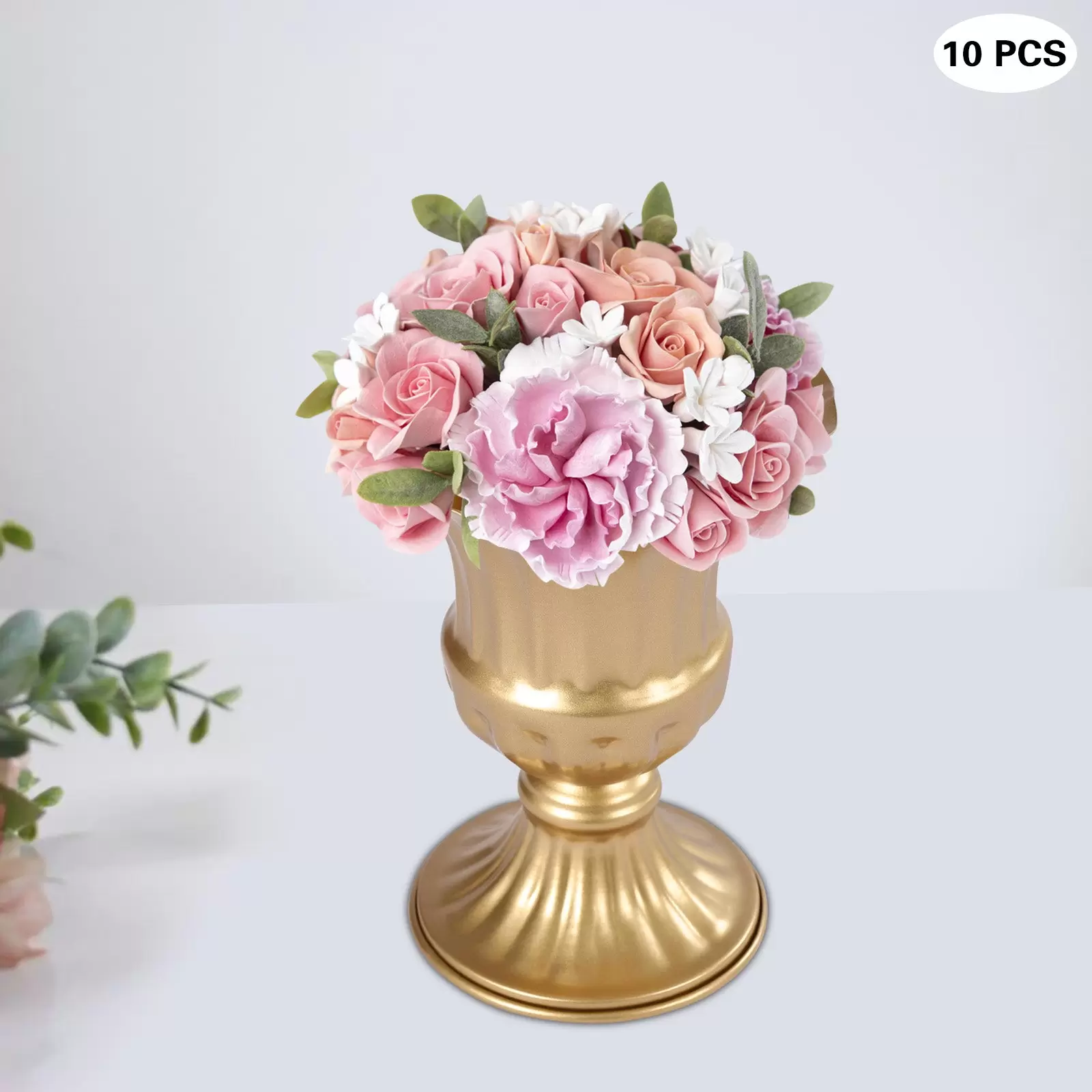Golden Metall Vase für Hochzeit-10 Stück Klein Blumenvase Deko Hochzeit Mittelstücke Golden Metall Vase für Hochzeit-10 Stück Klein Blumenvase Deko Hochzeit Mittelstücke