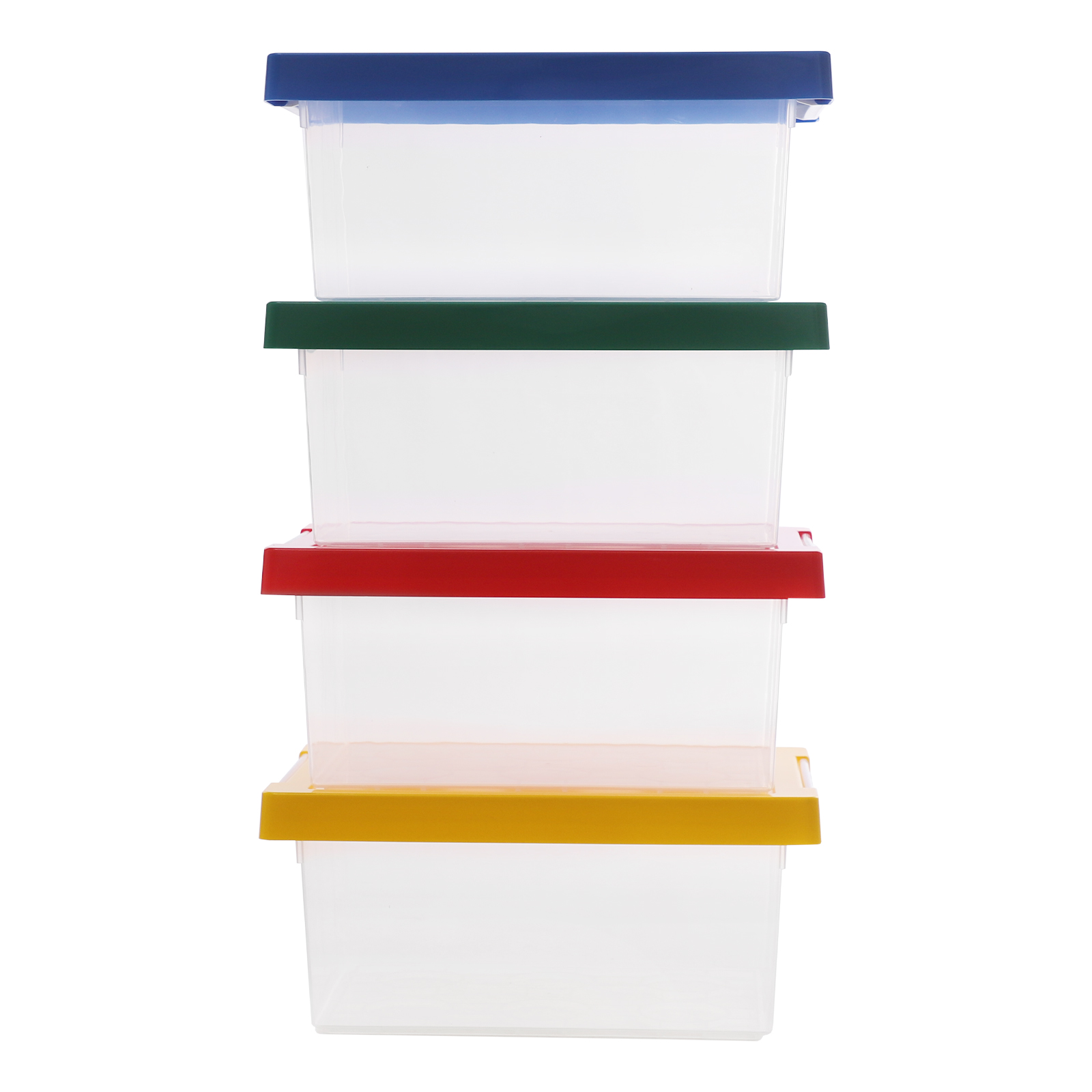 KeepBox Scatole Portaoggetti Impilabili In Plastica Con Coperchio Attaccato Contenori Semrasparenti A Prova Di Umidà Lorganizzazione Domestica, Set Da 5 L 10 L 20 L Da 16,01 € | DHgate