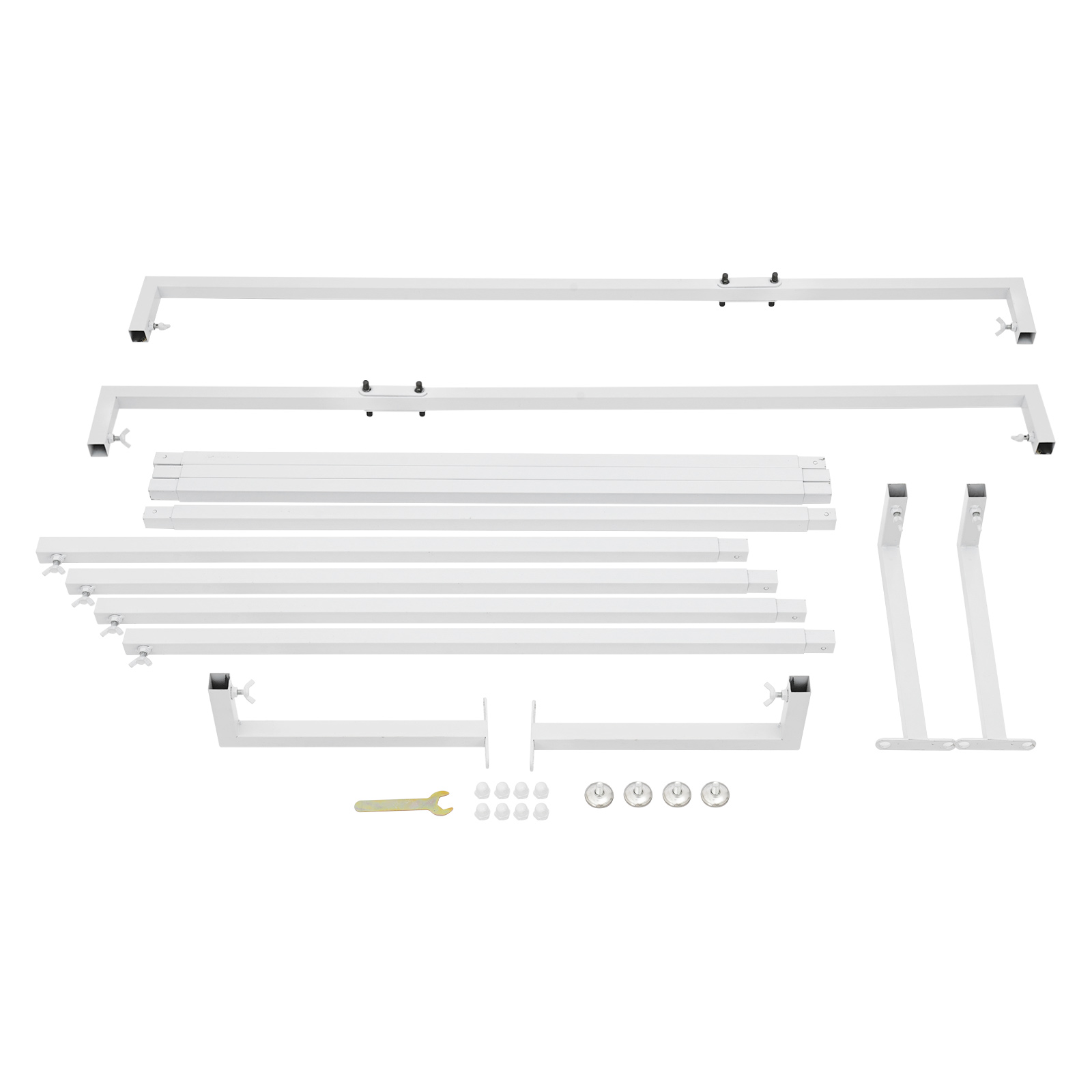 Kruis kledingrek, kleding display rail, vrijstaande kledingrek Kruis kledingrek, kleding display rail, vrijstaande kledingrek