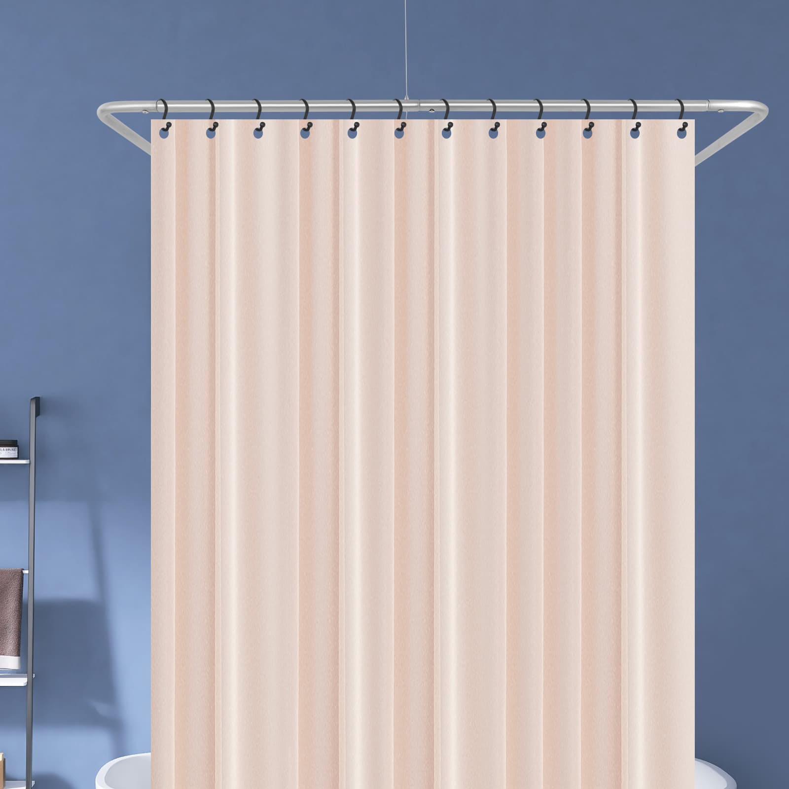 75 x 150-190 x 75 cm U-förmige Duschvorhangstange - Silber, Duschvorhangstange, U-förmige Wandgardinenstange, verstellbare U-förmige Gardinenstange 75 x 150-190 x 75 cm U-förmige Duschvorhangstange - Silber, Duschvorhangstange, U-förmige Wandgardinenstange, verstellbare U-förmige Gardinenstange