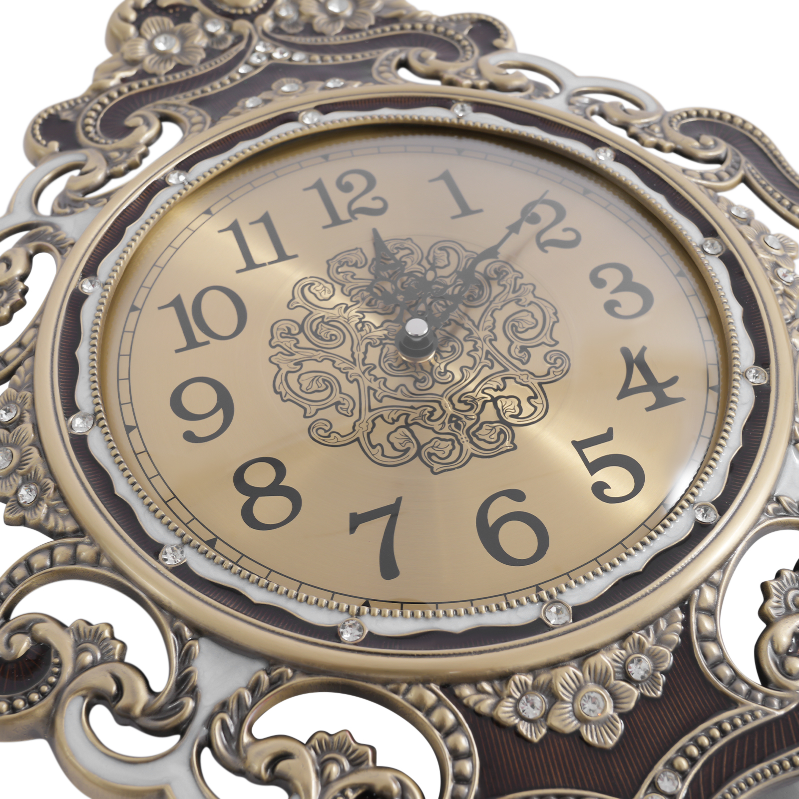 Reloj de pared con placa de metal y accesorios de aleación 635, reloj de pared decorativo retro, reloj de pared para sala de estar y oficina.