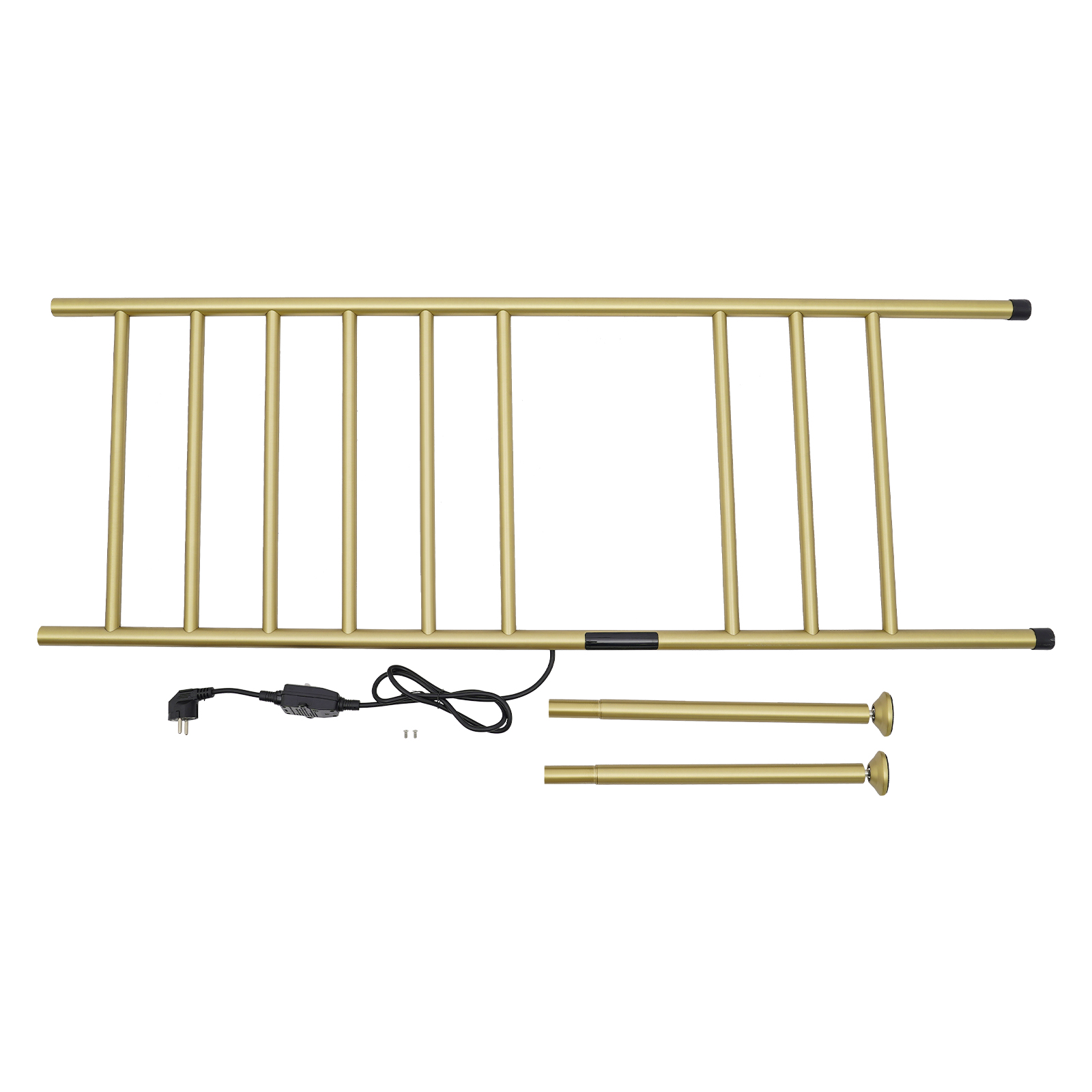 Electric Towel Warmer, Floor-standing Electric Towel Rail, Gold Mordern Electric Towel Dryer