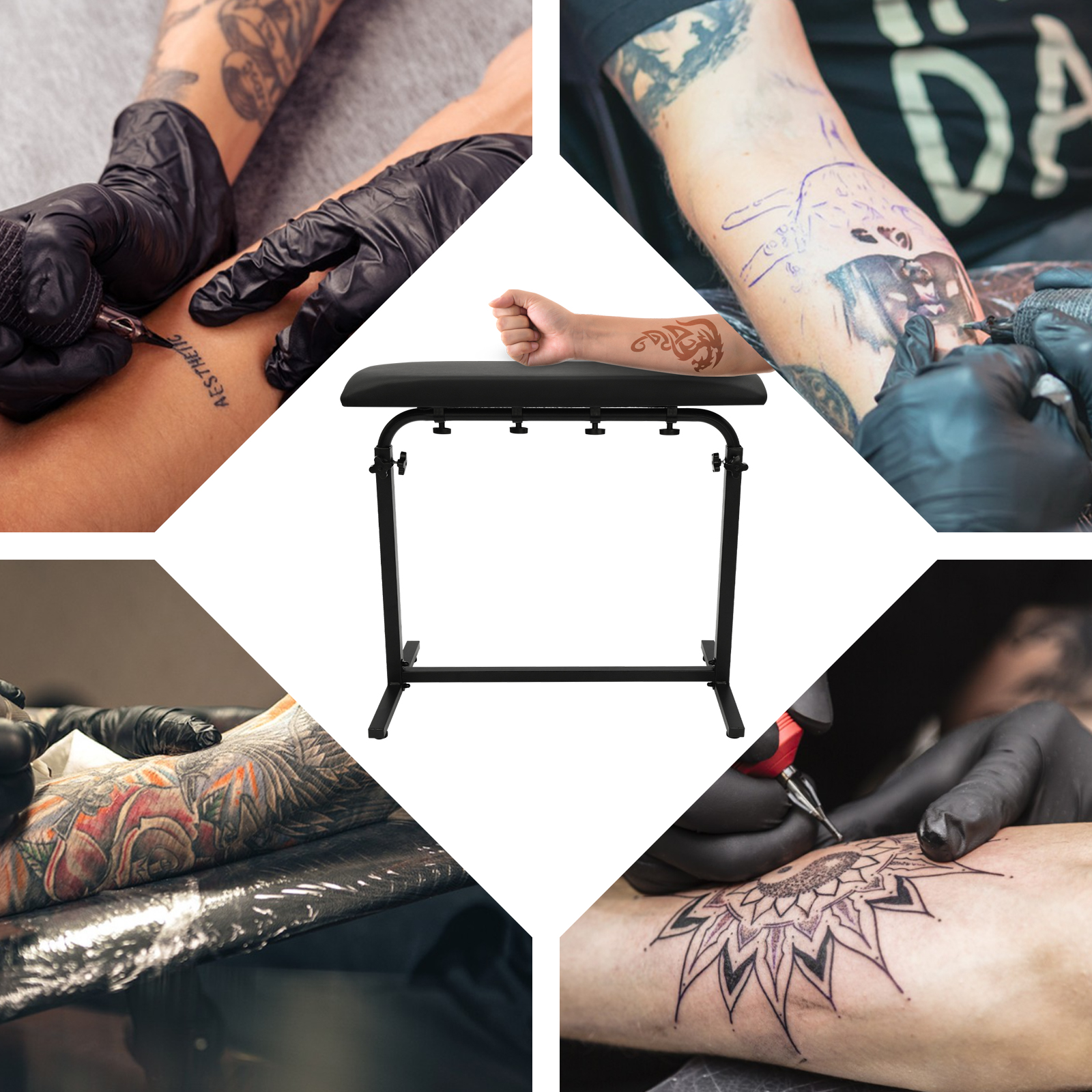 Armlehnenständer, Armlehnenhalterung, Armlehnenbein-Handgelenkhalter, verwendet in Schönheitssalons, Friseursalons, Heimtextilien, schwarz Armlehnenständer, Armlehnenhalterung, Armlehnenbein-Handgelenkhalter, verwendet in Schönheitssalons, Friseursalons, Heimtextilien, schwarz