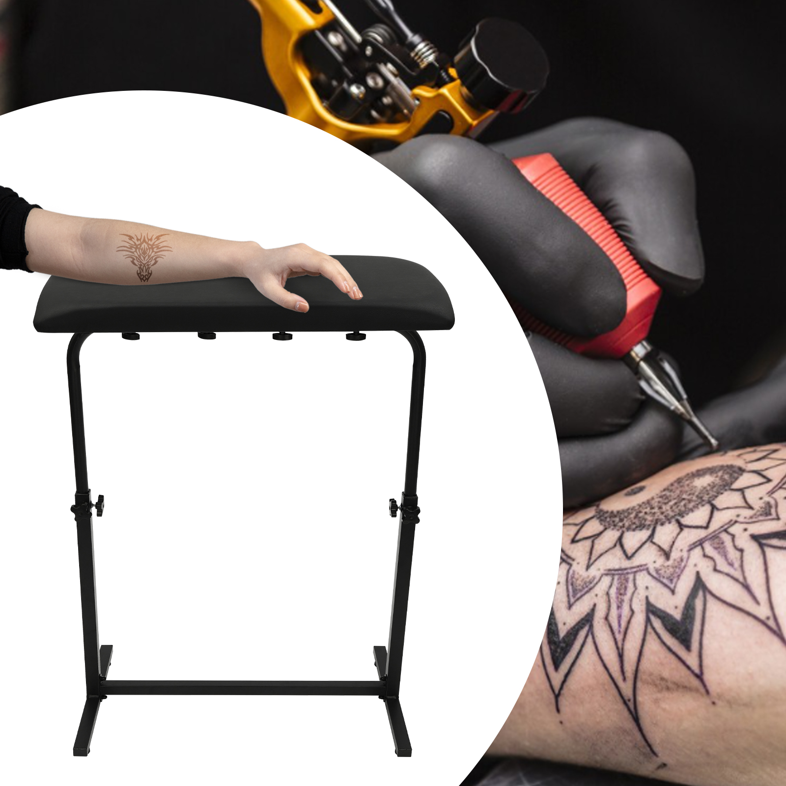 Armlehnenständer, Armlehnenhalterung, Armlehnenbein-Handgelenkhalter, verwendet in Schönheitssalons, Friseursalons, Heimtextilien, schwarz Armlehnenständer, Armlehnenhalterung, Armlehnenbein-Handgelenkhalter, verwendet in Schönheitssalons, Friseursalons, Heimtextilien, schwarz