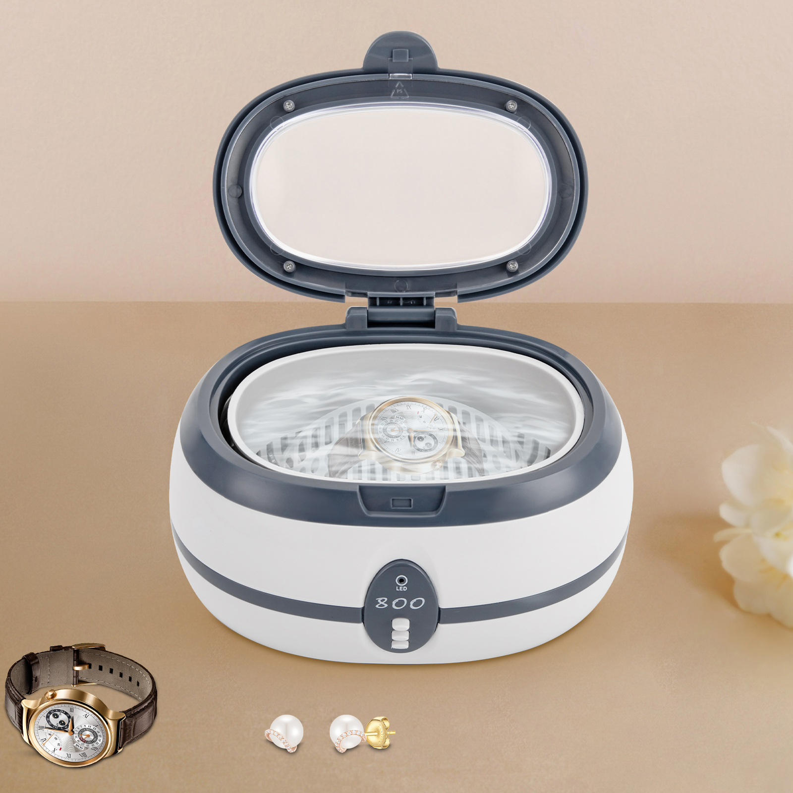 600 ML Ultraschallreiniger 40 kHz Waschmaschine für Schmuck/Brillen 600 ML Ultraschallreiniger 40 kHz Waschmaschine für Schmuck/Brillen