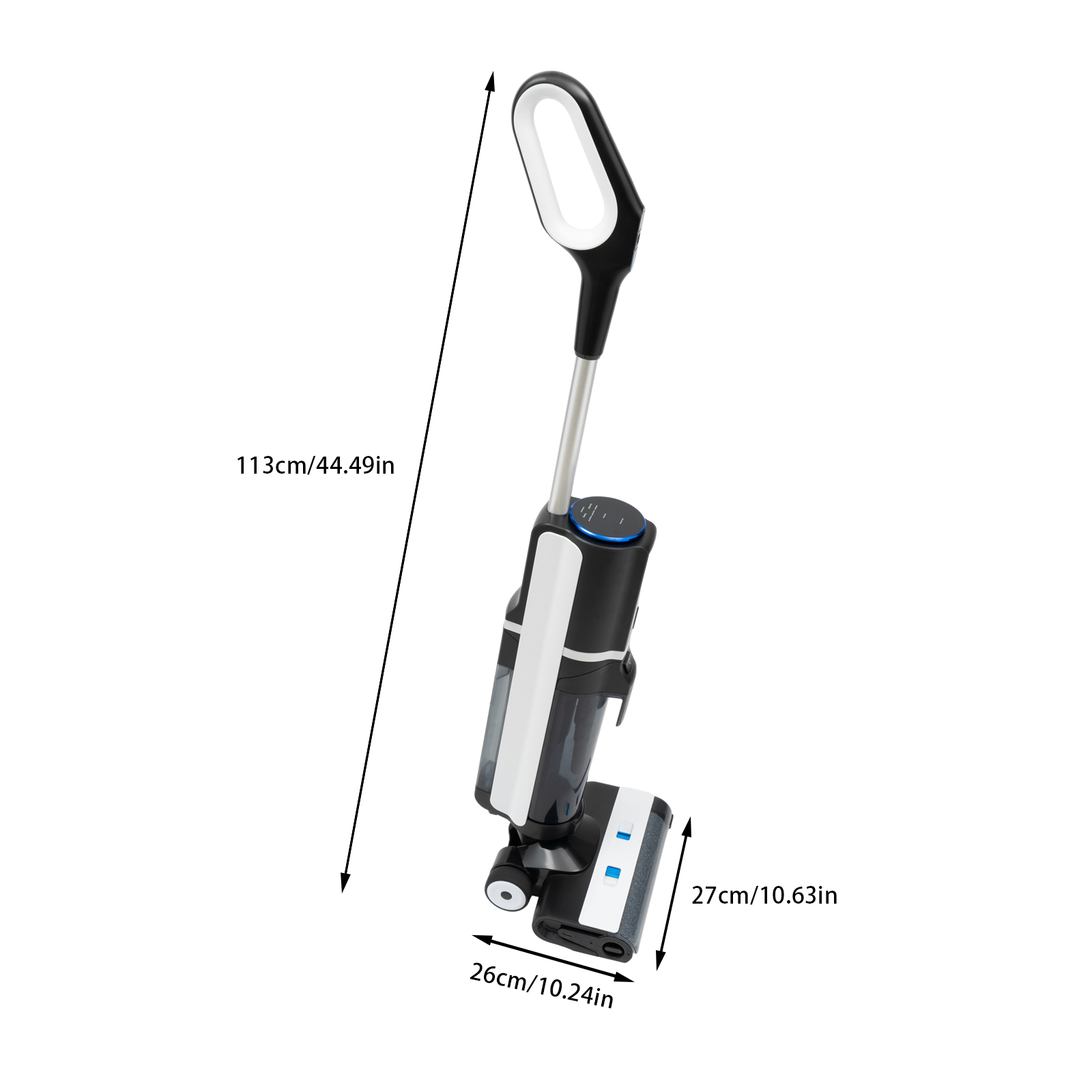 Kabelloser Staubsauger, Nass-/Trockensauger mit Ein-Schritt-Reinigung, Smart Screen und Sprachansagen