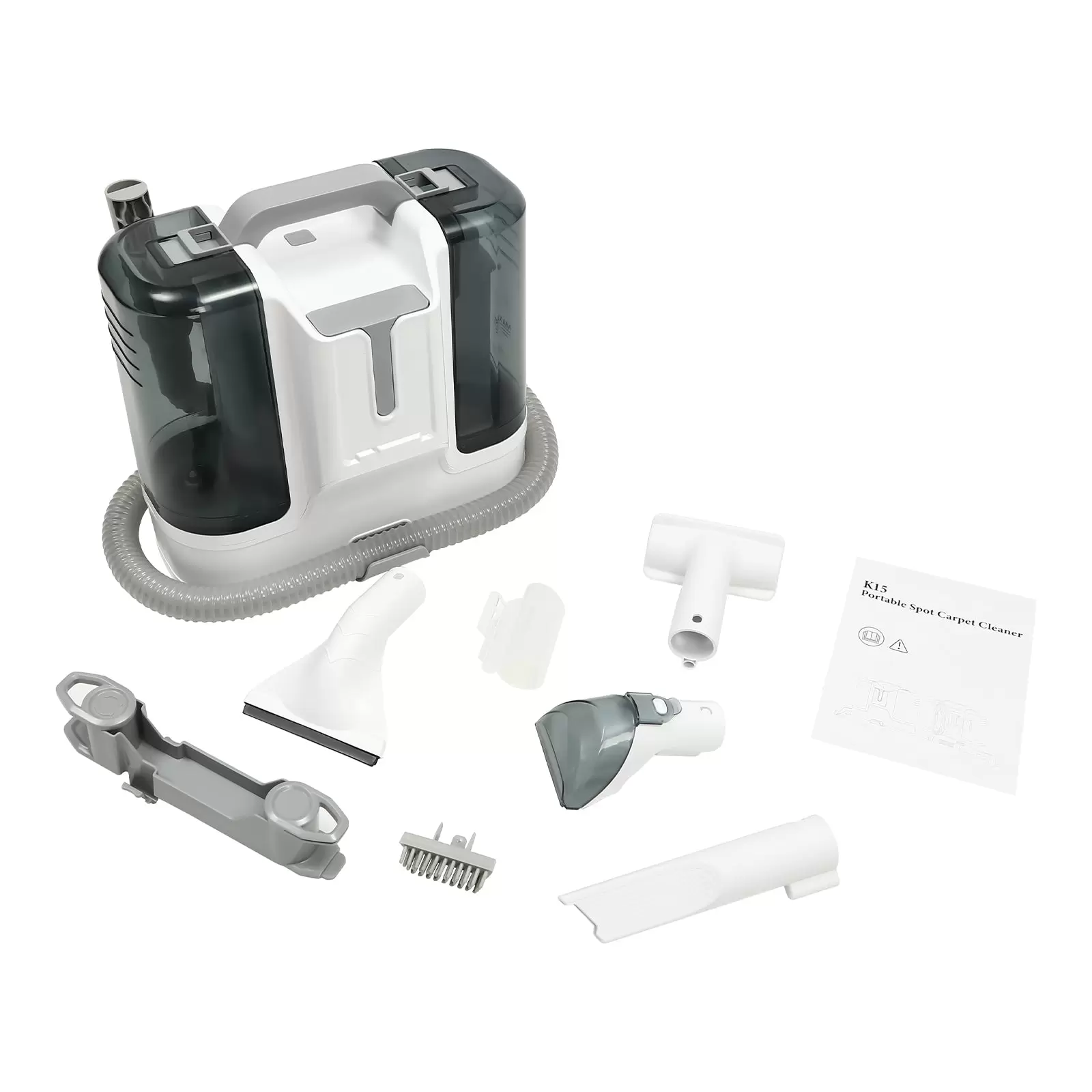 Tragbarer Teppichreiniger, 11 Kpa starke Saugkraft und 380–450 W leistungsstarker Motor, leichter Fleckenreiniger
