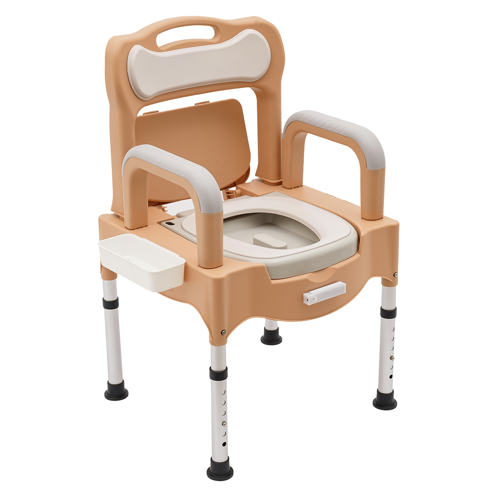 Nachttisch-Toilettenstuhl, tragbarer Toilettenstuhl, höhenverstellbare Toilettentoilette für den Heimgebrauch Nachttisch-Toilettenstuhl, tragbarer Toilettenstuhl, höhenverstellbare Toilettentoilette für den Heimgebrauch