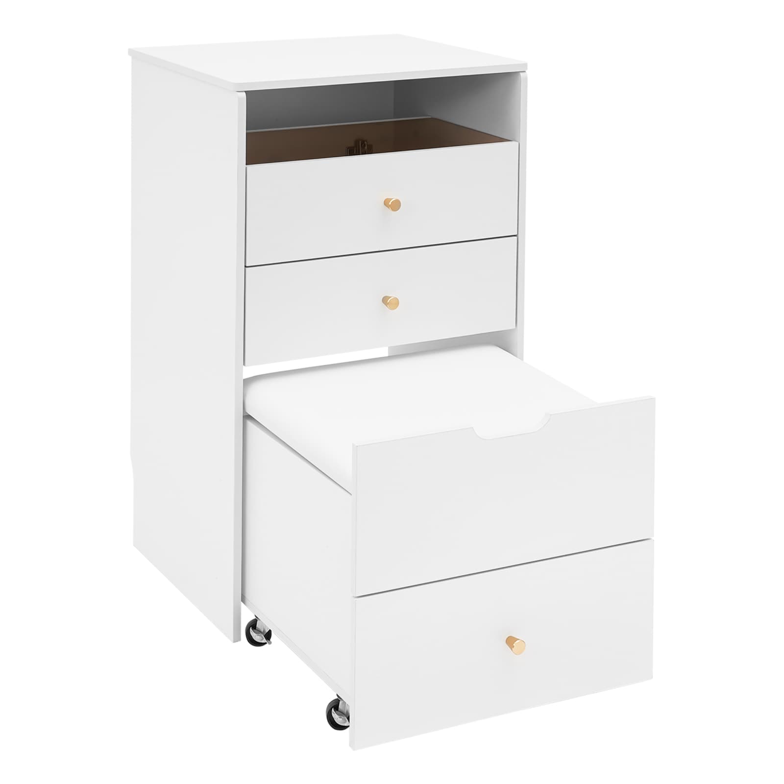 Dressing table small size flip-top - with mirror,Makeup Desk with Mirror, Compact Dressing Table, Small Make Up Table