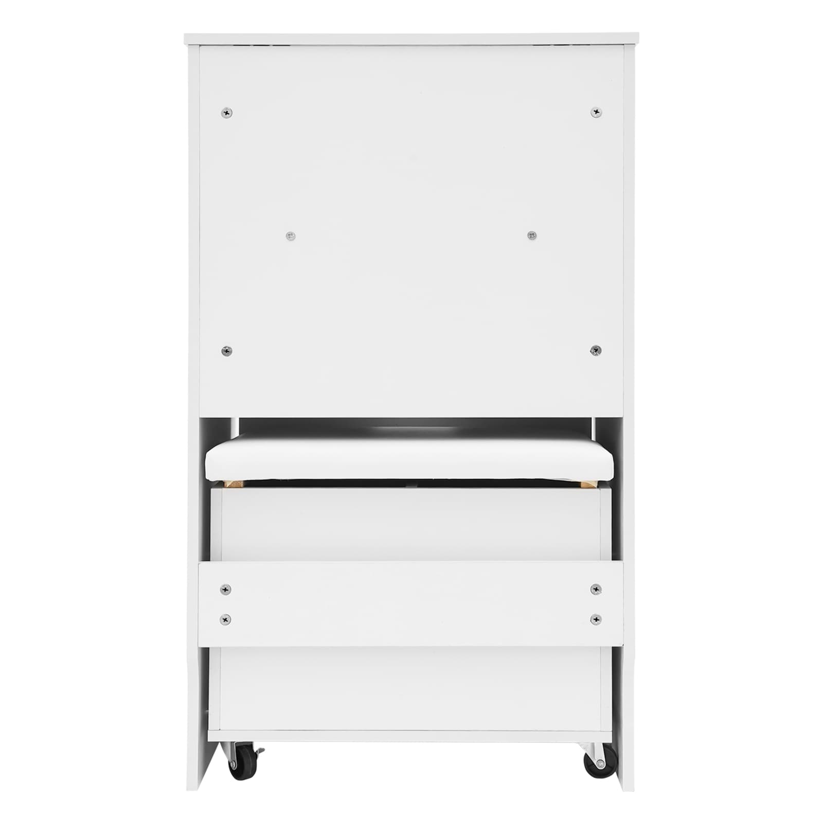 Dressing table small size flip-top - with mirror,Makeup Desk with Mirror, Compact Dressing Table, Small Make Up Table