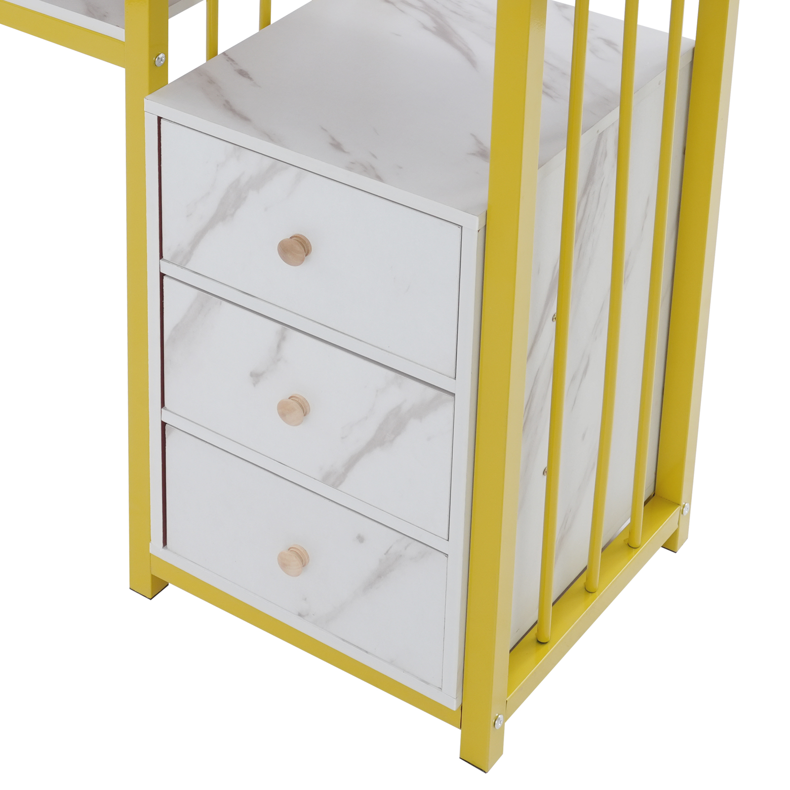 39.37*15.75*29.92in Nail Desk, Manicure Table, Marbling Texture Manicure Desk with 3 Drawers 39.37*15.75*29.92in Nail Desk, Manicure Table, Marbling Texture Manicure Desk with 3 Drawers