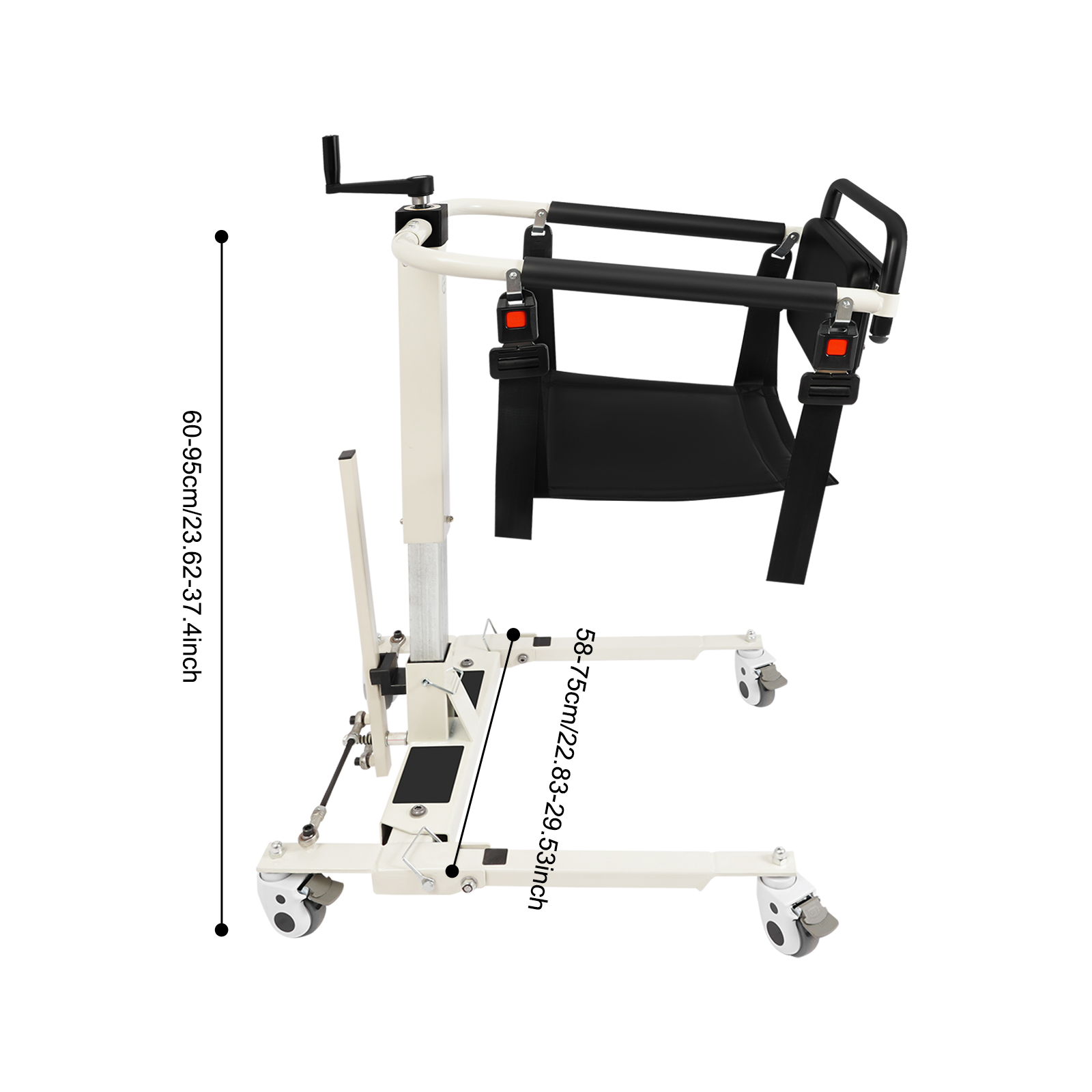 Patient Lift Transfer Chair, Portable Patient Lift Wheelchair, Lift Transfer Chair for Car, Bedside