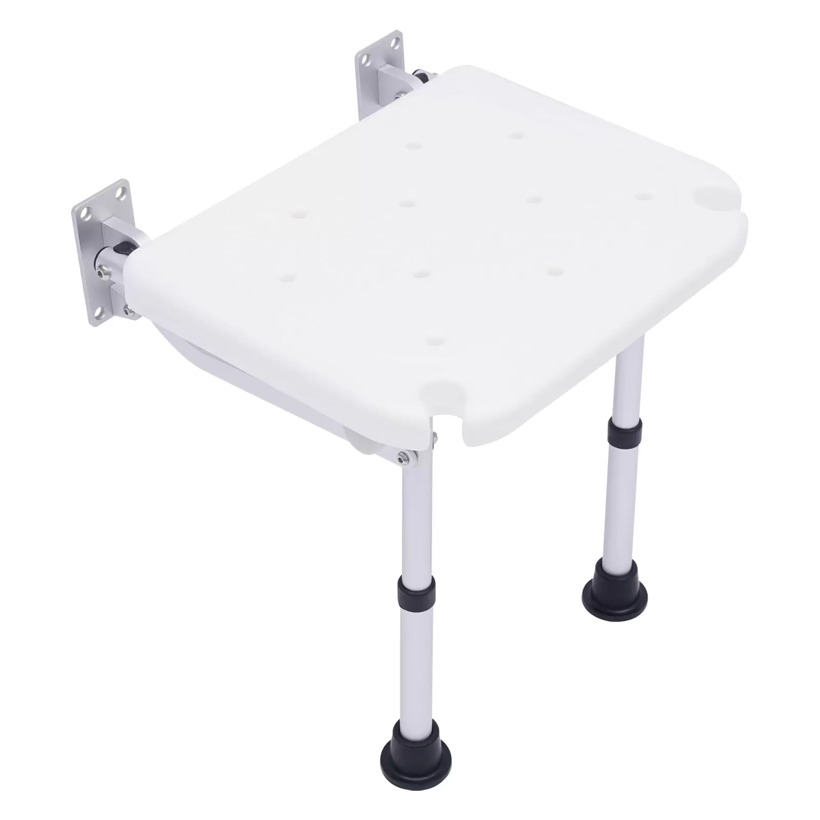 Duschklappsitz Für Wandmontage, Klappbarer Duschsitz Für ältere Menschen, Schwangere, Maximale Belastung 100 Kg