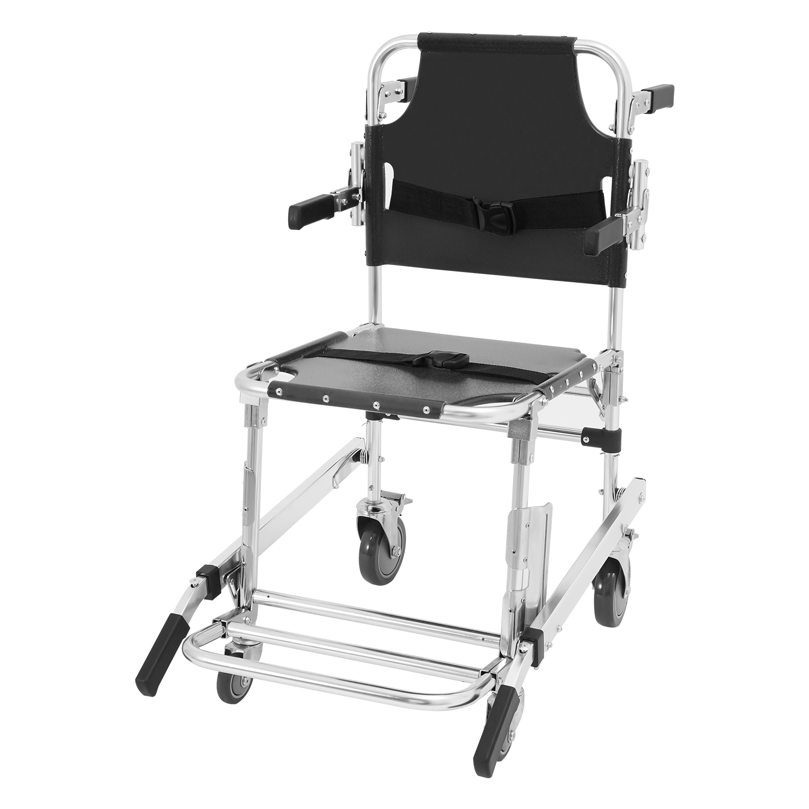 Black Stair Chair, Folding Stair Chair, Evacuation Chair for Firefighters used in Fire Accidents, Schools, Hospitals