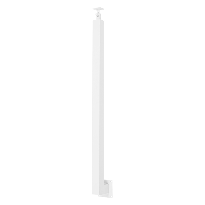 85cm Square Stair Railing Post, Metal Stair Post, 4 Pack, White