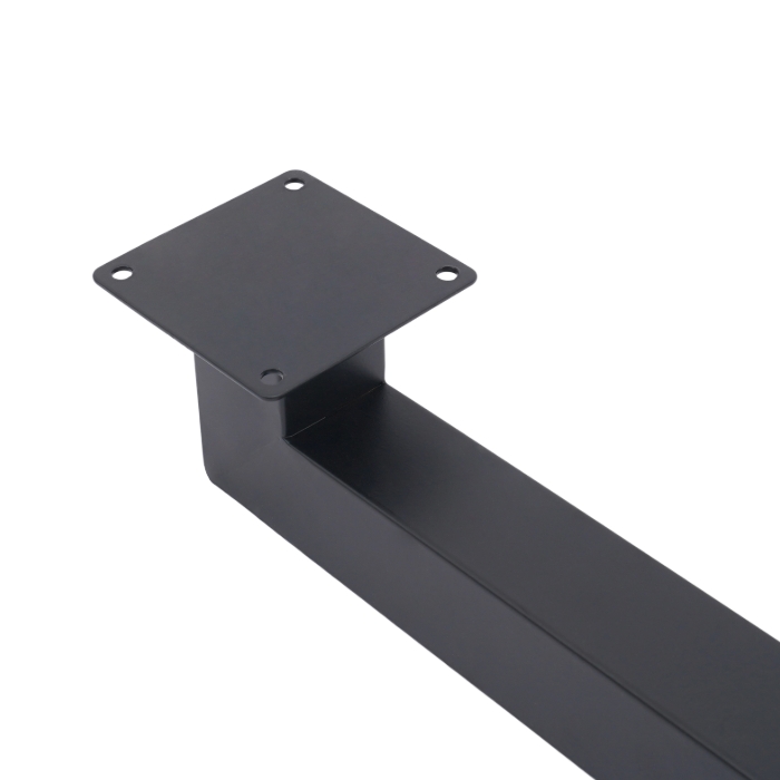 85 cm quadratischer Treppengeländerpfosten, Metalltreppenpfosten, 4er-Pack, Schwarz