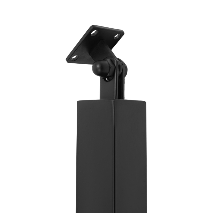 95cm Square Stair Railing Post, Metal Stair Post, 4 Pack, Black