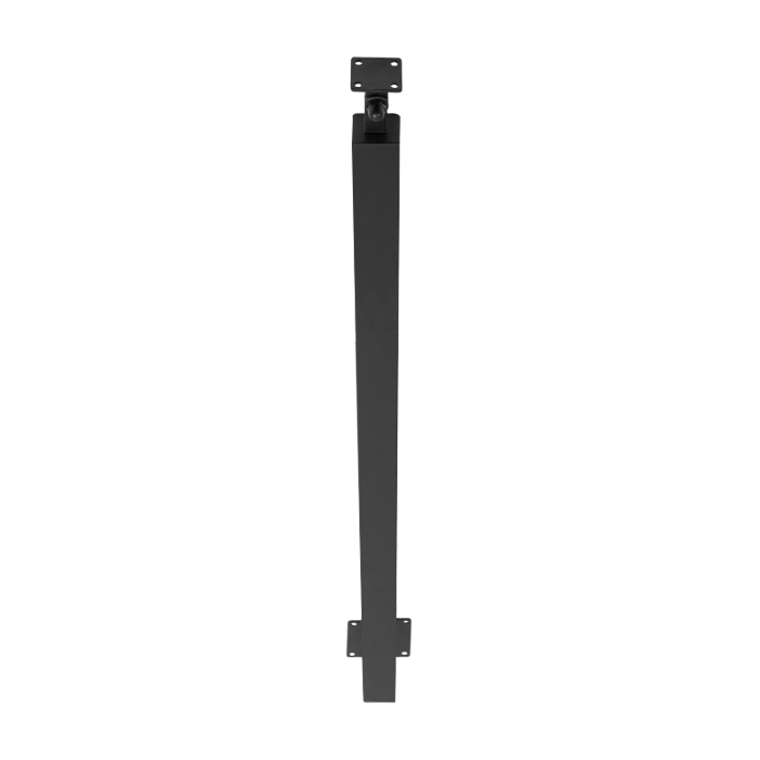95cm Square Stair Railing Post, Metal Stair Post, 4 Pack, Black