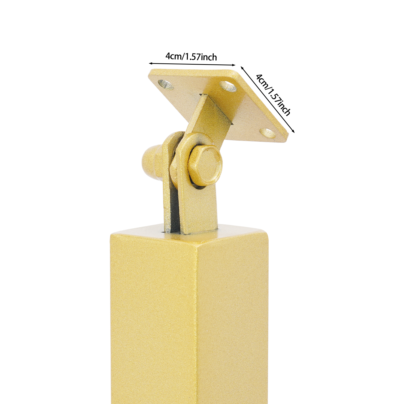 4pcs 100cm Stair Railing Side Mounted - Gold - Suitable for Deck, Balcony, Stairs
