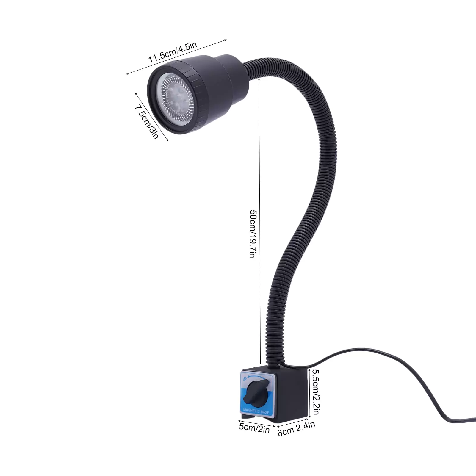 CNCEST Drehmaschine Lampe Maschinenleuchte CNC 220V Maschinenlampe Magnetische LED CNCEST Drehmaschine Lampe Maschinenleuchte CNC 220V Maschinenlampe Magnetische LED
