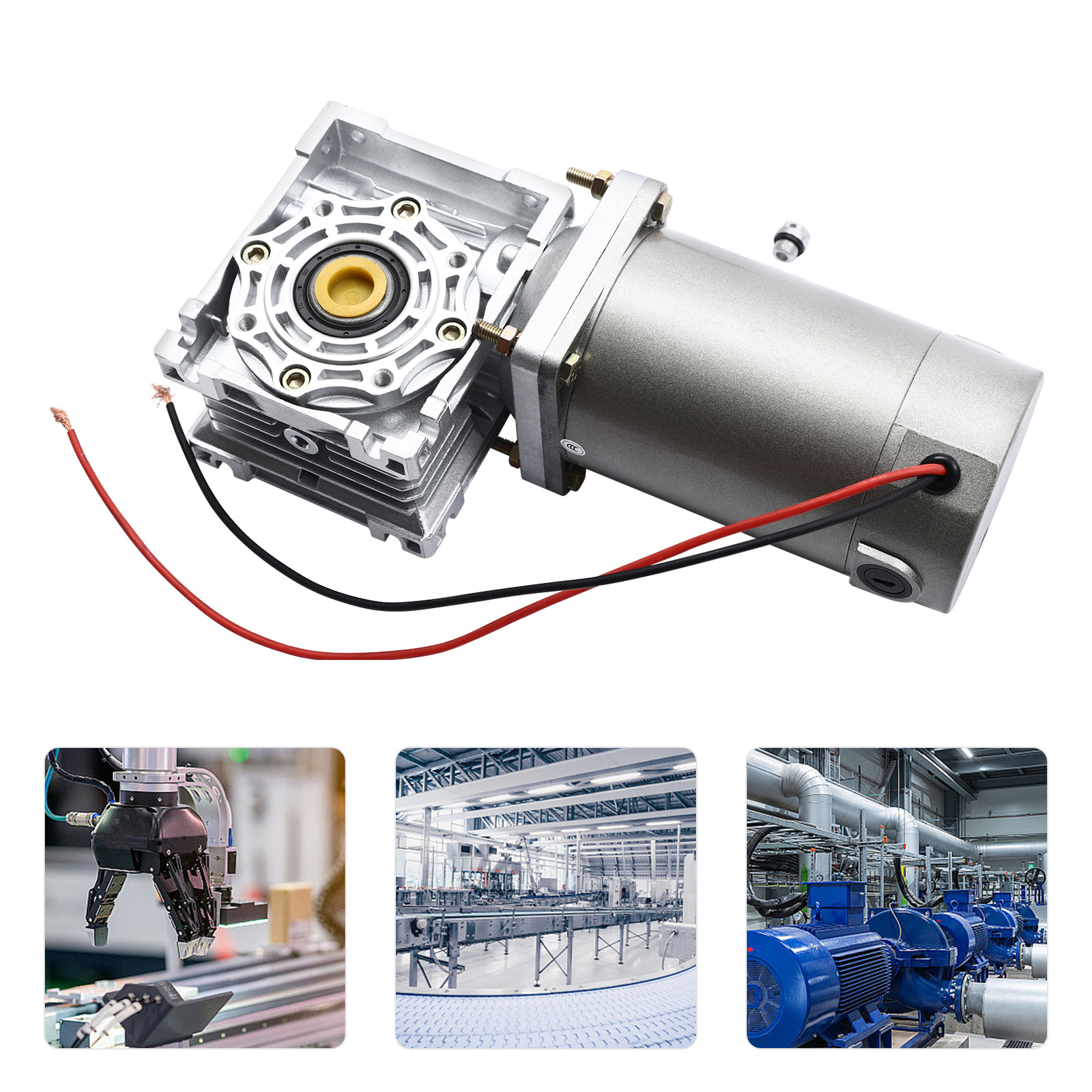 Gleichstrom-Getriebemotor, 12-V-Untersetzungsmotor mit hohem Drehmoment, Schneckengetriebe Gleichstrom-Getriebemotor, 12-V-Untersetzungsmotor mit hohem Drehmoment, Schneckengetriebe
