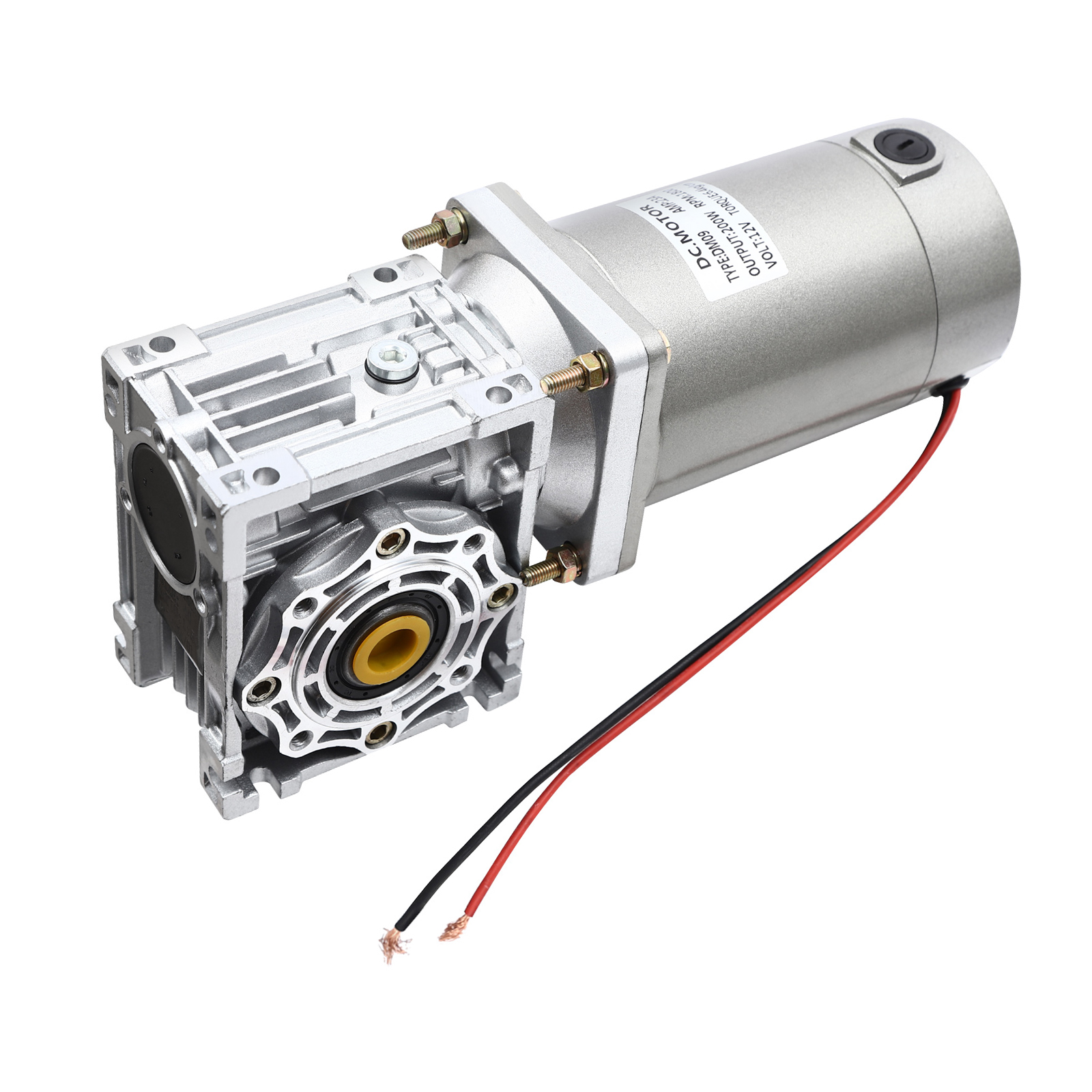 Gleichstrom-Getriebemotor, 12-V-Untersetzungsmotor mit hohem Drehmoment, Schneckengetriebe Gleichstrom-Getriebemotor, 12-V-Untersetzungsmotor mit hohem Drehmoment, Schneckengetriebe