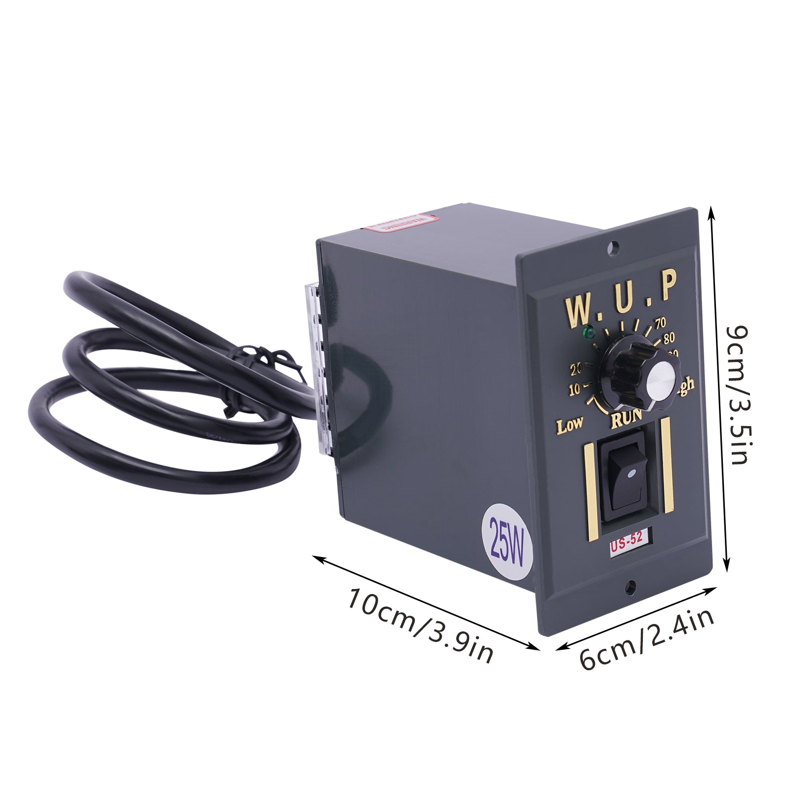 Einphasiger Asynchron-Getriebemotor mit hohem Drehmoment, Untersetzungsgetriebemotor, 400 W, Getriebemotor und Drehzahlregler