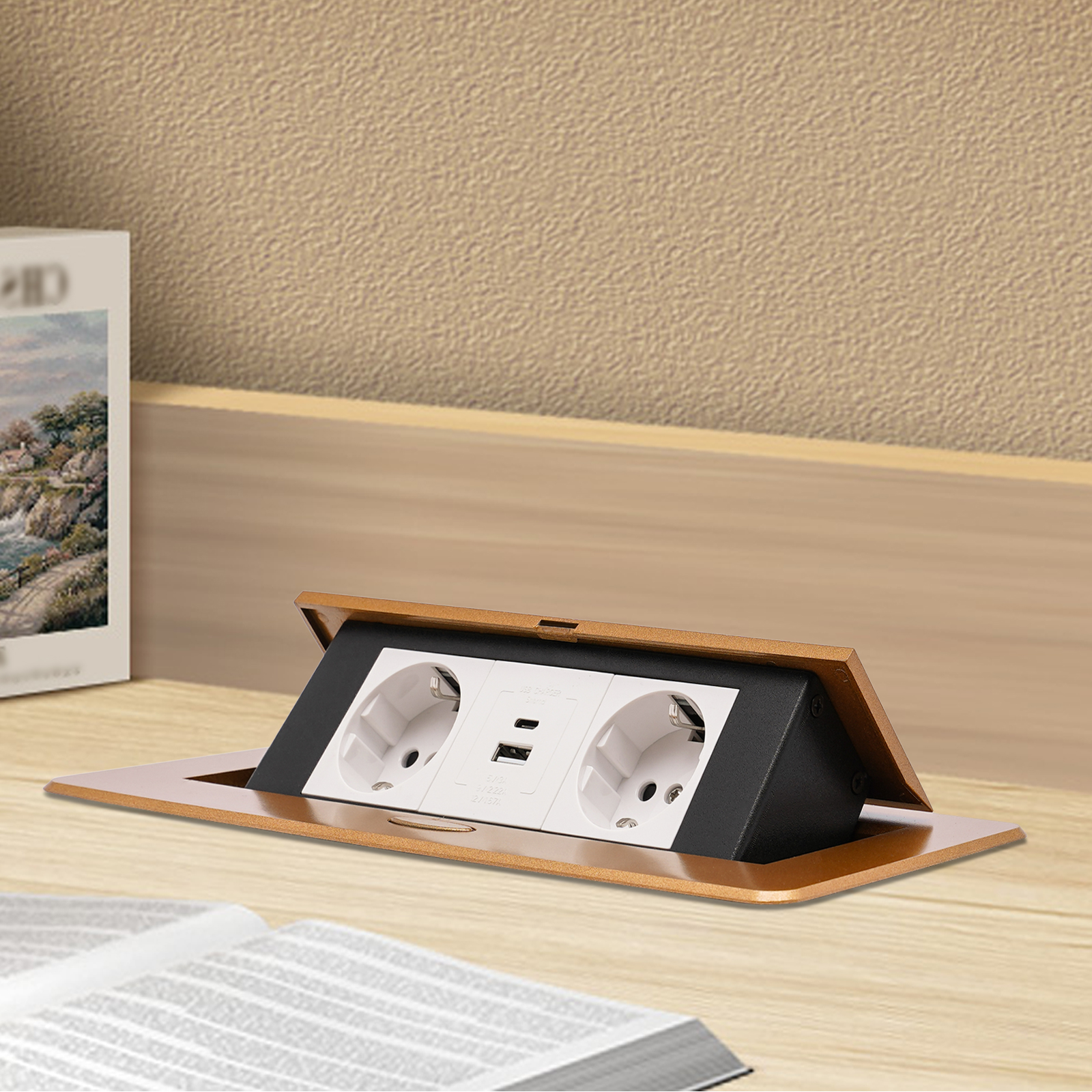 Desktop-Buchse Desktop-Buchse Eingebettete Buchse USB Typ C Schnelllade-Popup-Desktop-Buchse Sparen Sie Platz auf dem Schreibtisch Büro im Schlafzimmer Desktop-Buchse Desktop-Buchse Eingebettete Buchse USB Typ C Schnelllade-Popup-Desktop-Buchse Sparen Sie Platz auf dem Schreibtisch Büro im Schlafzimmer