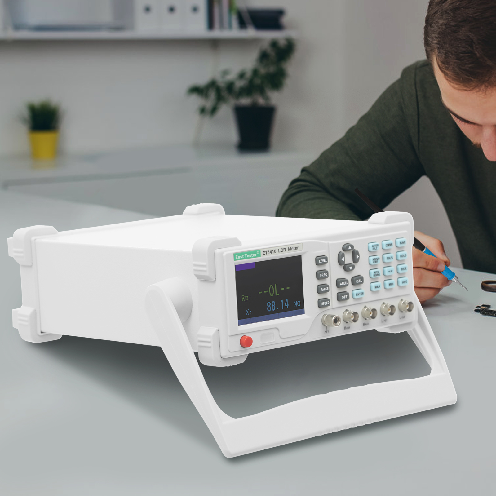 16 Frequentie 100kHZ LCR-meter, capaciteitsmeter, inductiemeter voor elektronische componenten
