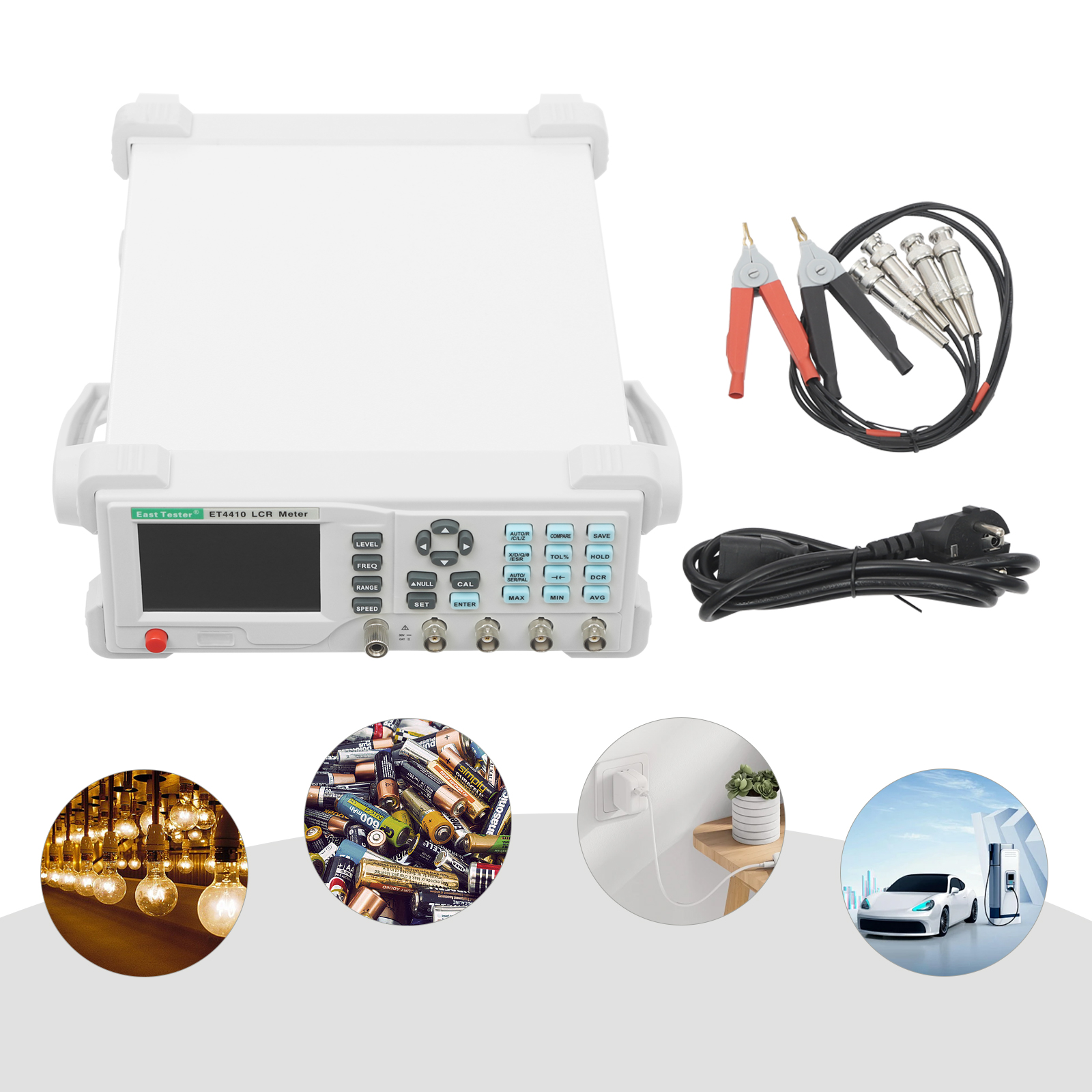 16 Frequentie 100kHZ LCR-meter, capaciteitsmeter, inductiemeter voor elektronische componenten