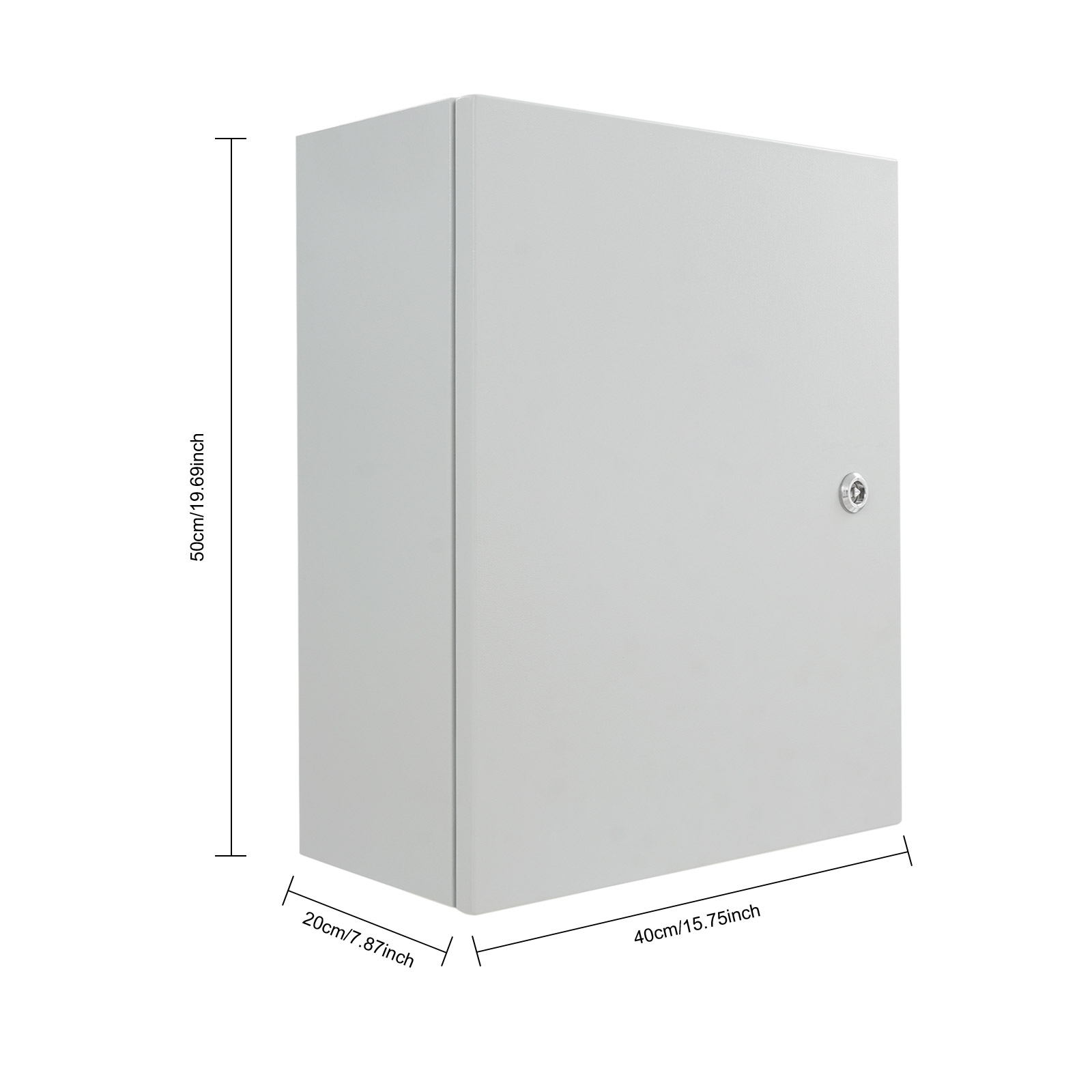50x40x20cm Outdoor Electrical Box, Electrical Box, Lockable Outdoor Electrical Box for Protecting Electrical Equipment