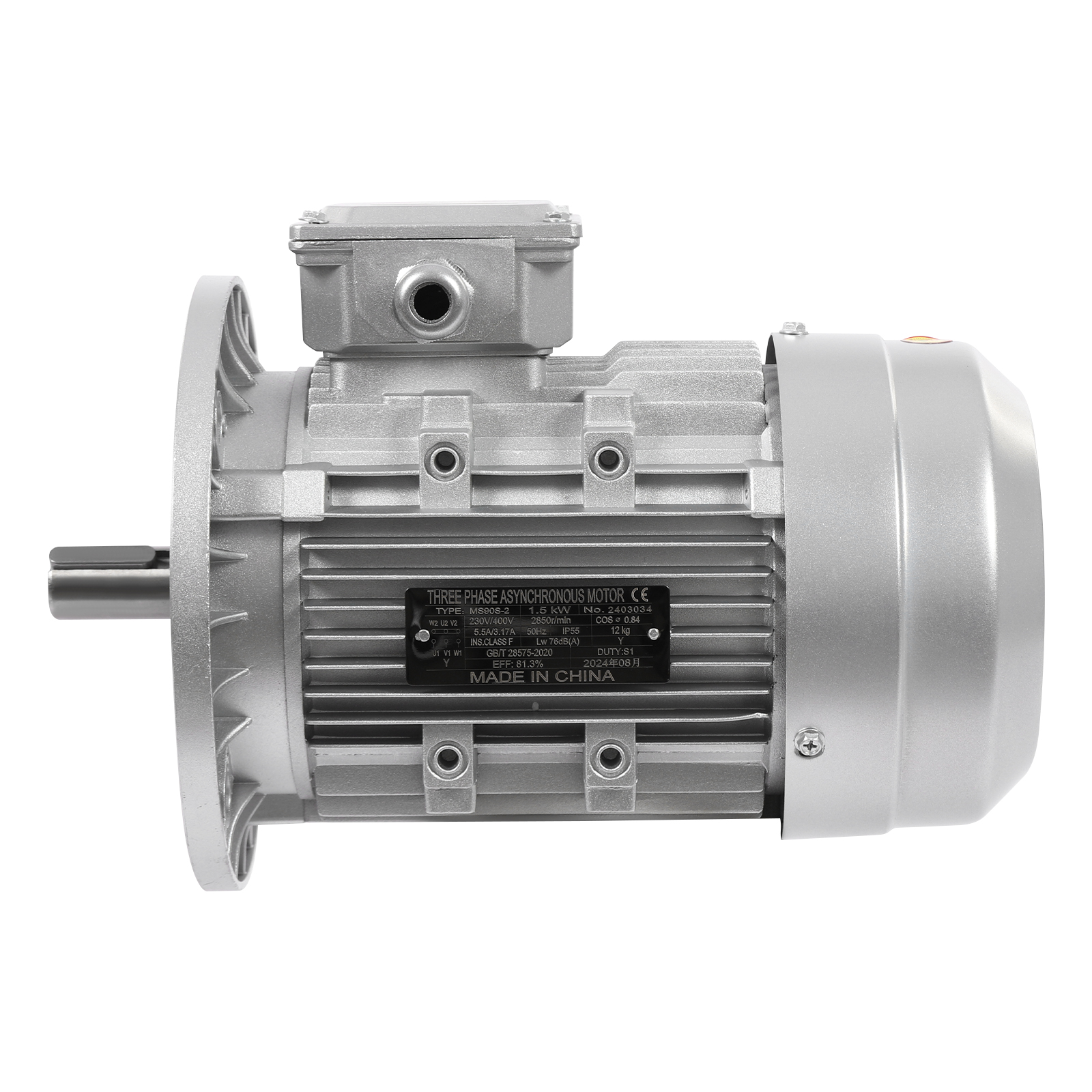 MS90S-2-1.5KW B5 230/400V High Speed Motor, Three-phase Asynchronous Motor For Machinery and Equipment, S1 Motor MS90S-2-1.5KW B5 230/400V High Speed Motor, Three-phase Asynchronous Motor For Machinery and Equipment, S1 Motor