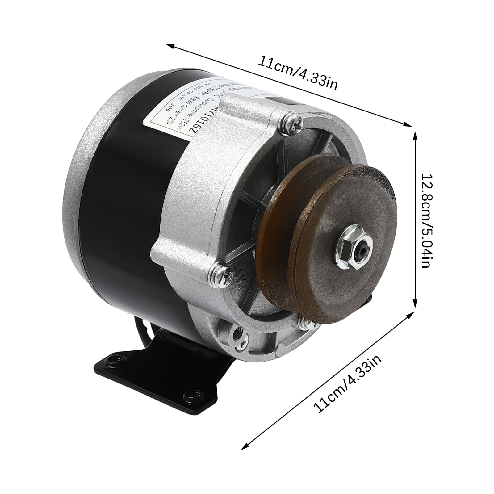 Untersetzungs-Elektromotor, leistungsstarker Elektromotor mit Riemenscheibe, Getriebemotor