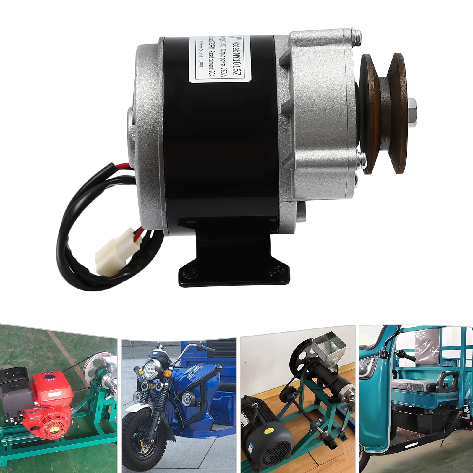 Untersetzungs-Elektromotor, leistungsstarker Elektromotor mit Riemenscheibe, Getriebemotor