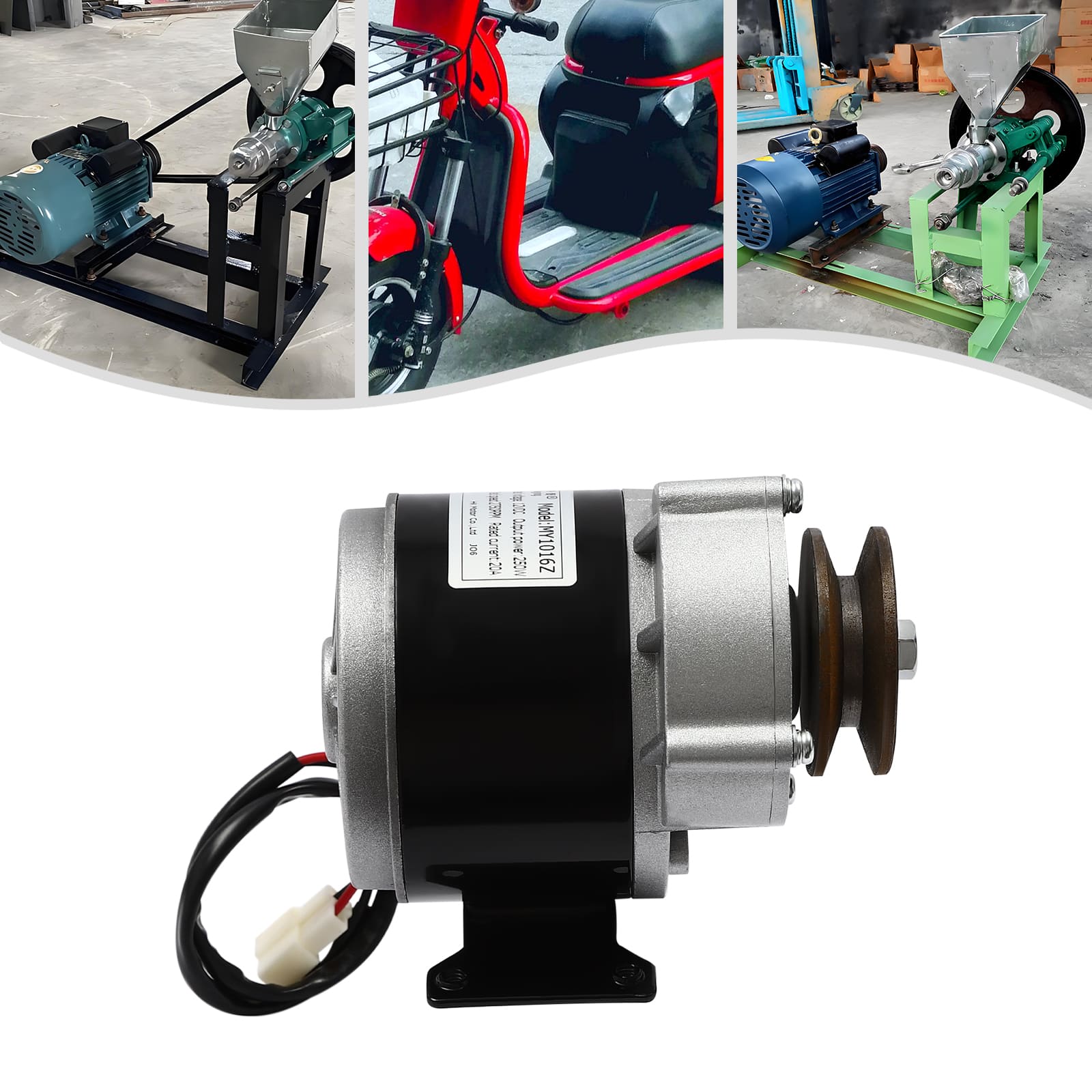 Untersetzungs-Elektromotor, leistungsstarker Elektromotor mit Riemenscheibe, Getriebemotor