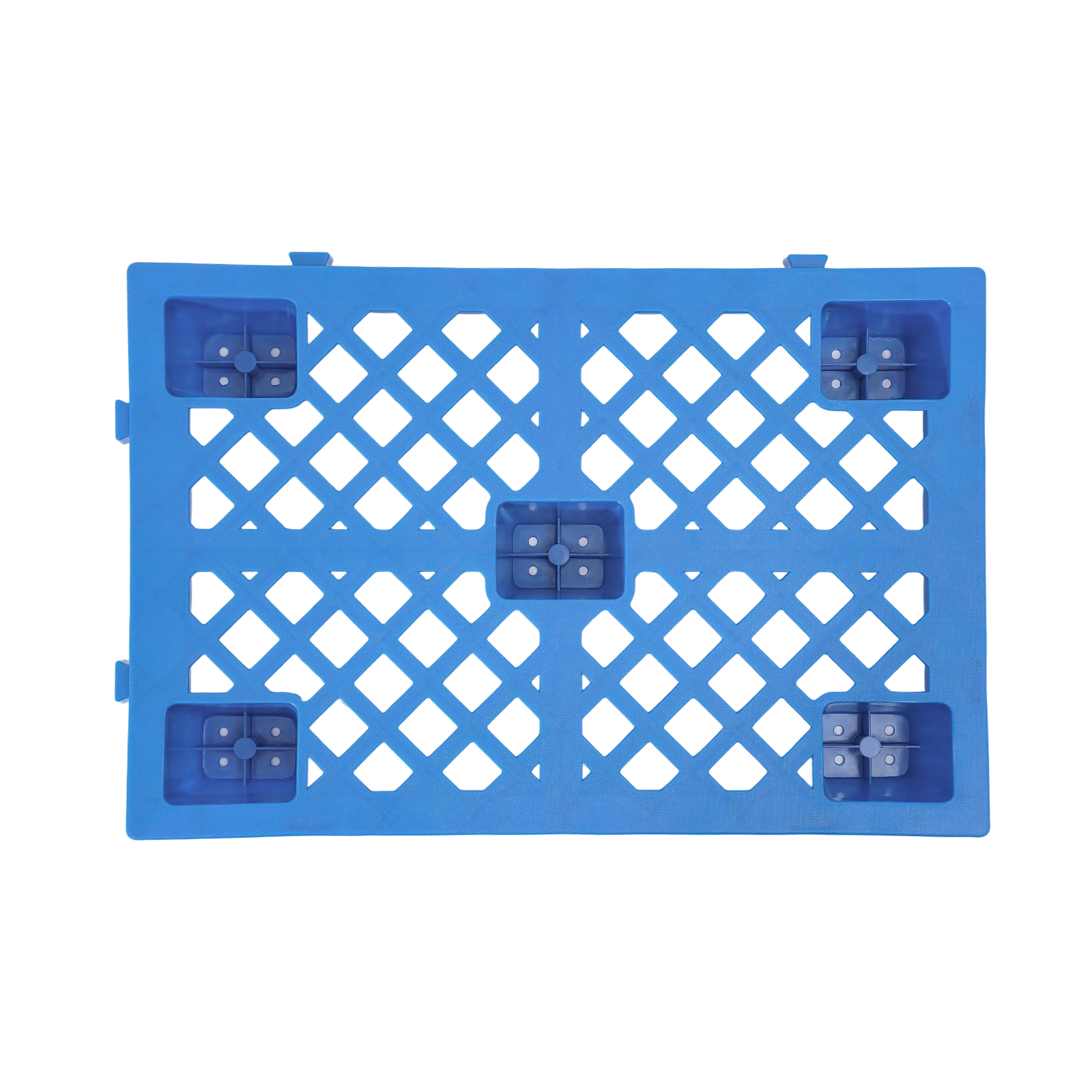 60 x 40 x 10 cm, 6 Stück Kunststoffpaletten, 6 Stück ineinander steckbare Lagerpaletten für Lager, Fabriken, Logistikzentren – Blau 60 x 40 x 10 cm, 6 Stück Kunststoffpaletten, 6 Stück ineinander steckbare Lagerpaletten für Lager, Fabriken, Logistikzentren – Blau