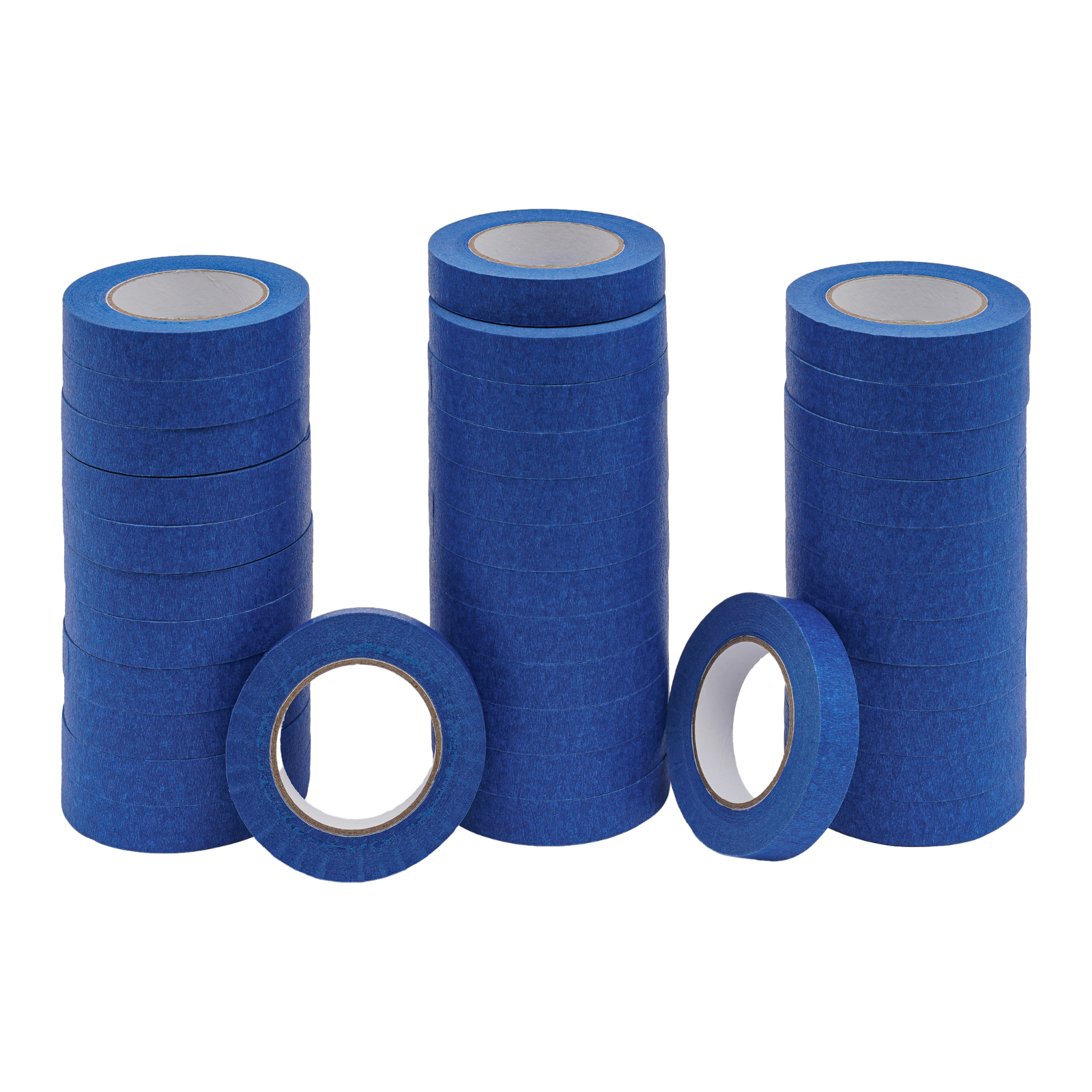 36 Rollen Malerklebeband, 24 mm x 55 m, blaues Abdeckband, Malerklebeband, UV-beständig, feuchtigkeitsbeständig