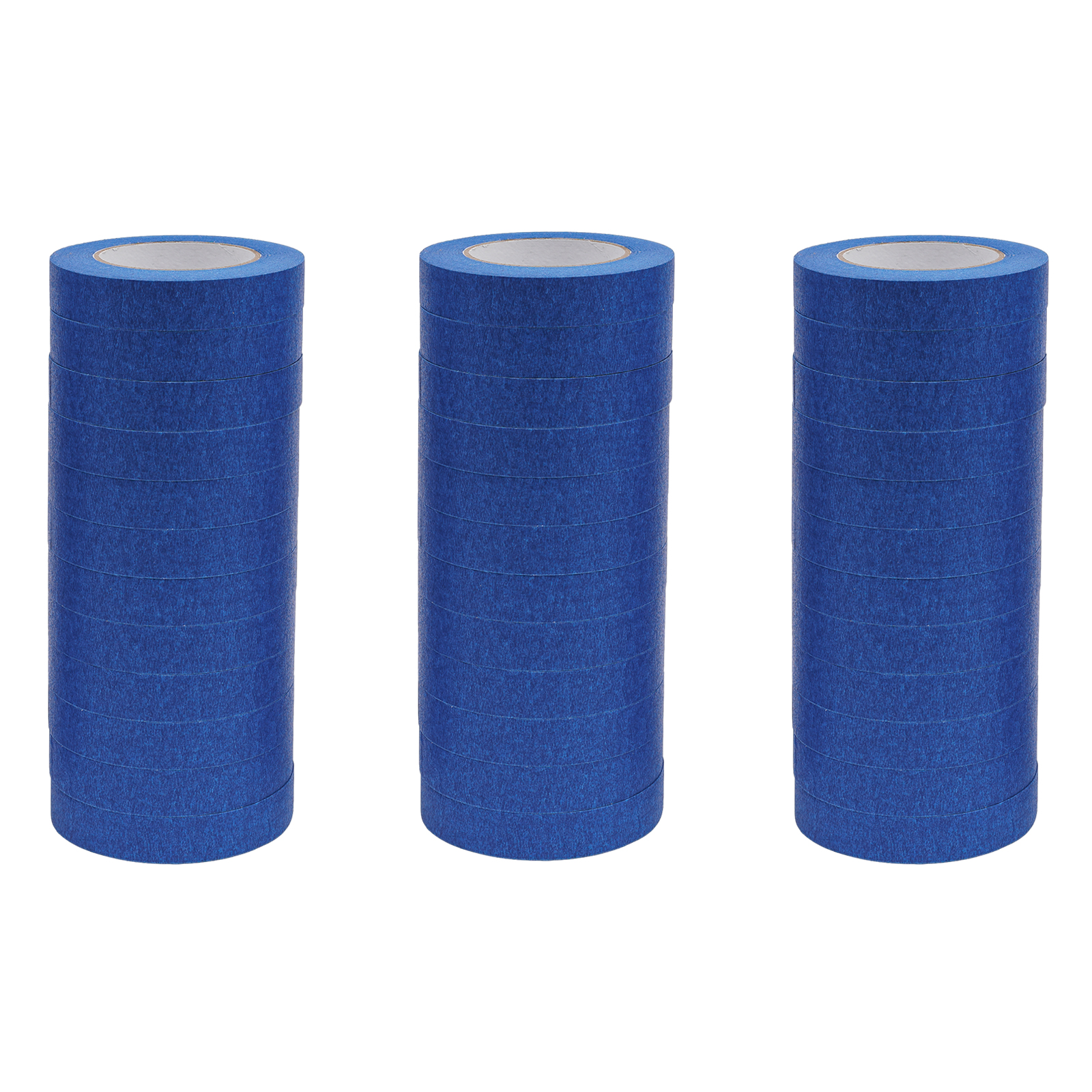 36 Rollen Malerklebeband, 24 mm x 55 m, blaues Abdeckband, Malerklebeband, UV-beständig, feuchtigkeitsbeständig 36 Rollen Malerklebeband, 24 mm x 55 m, blaues Abdeckband, Malerklebeband, UV-beständig, feuchtigkeitsbeständig